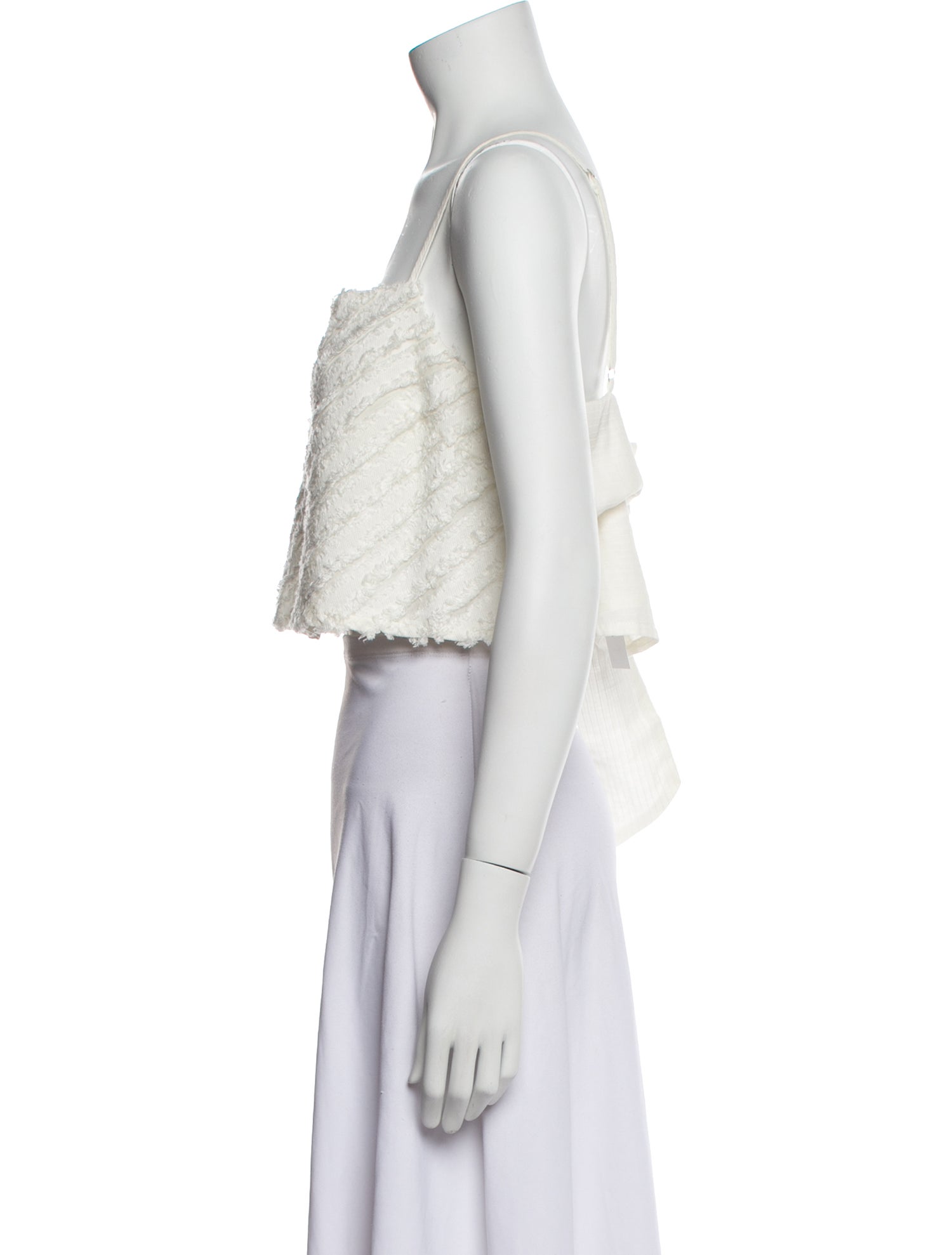 Suboo Square Neckline Sleeveless Crop Top
