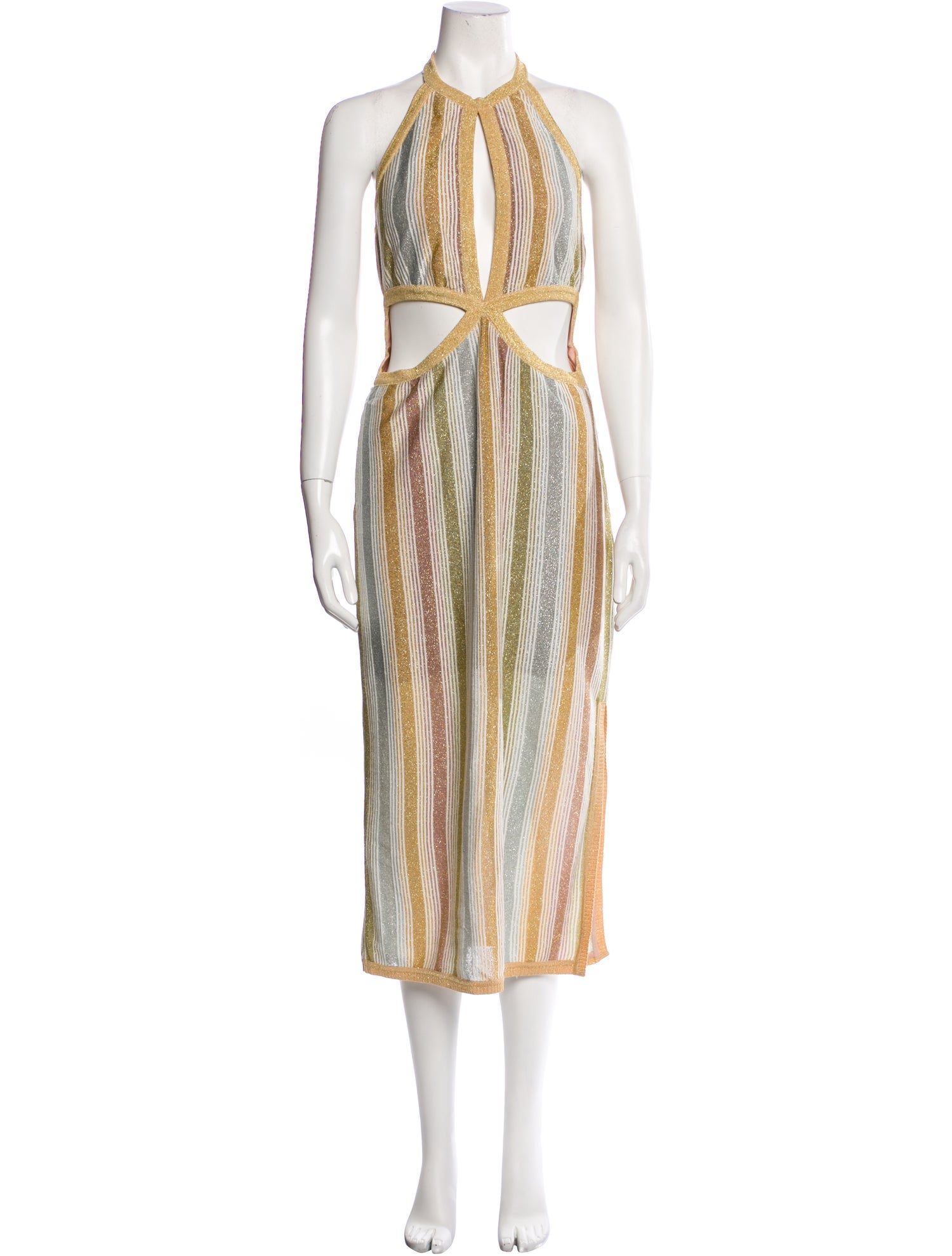 Suboo Striped Midi Length Dress