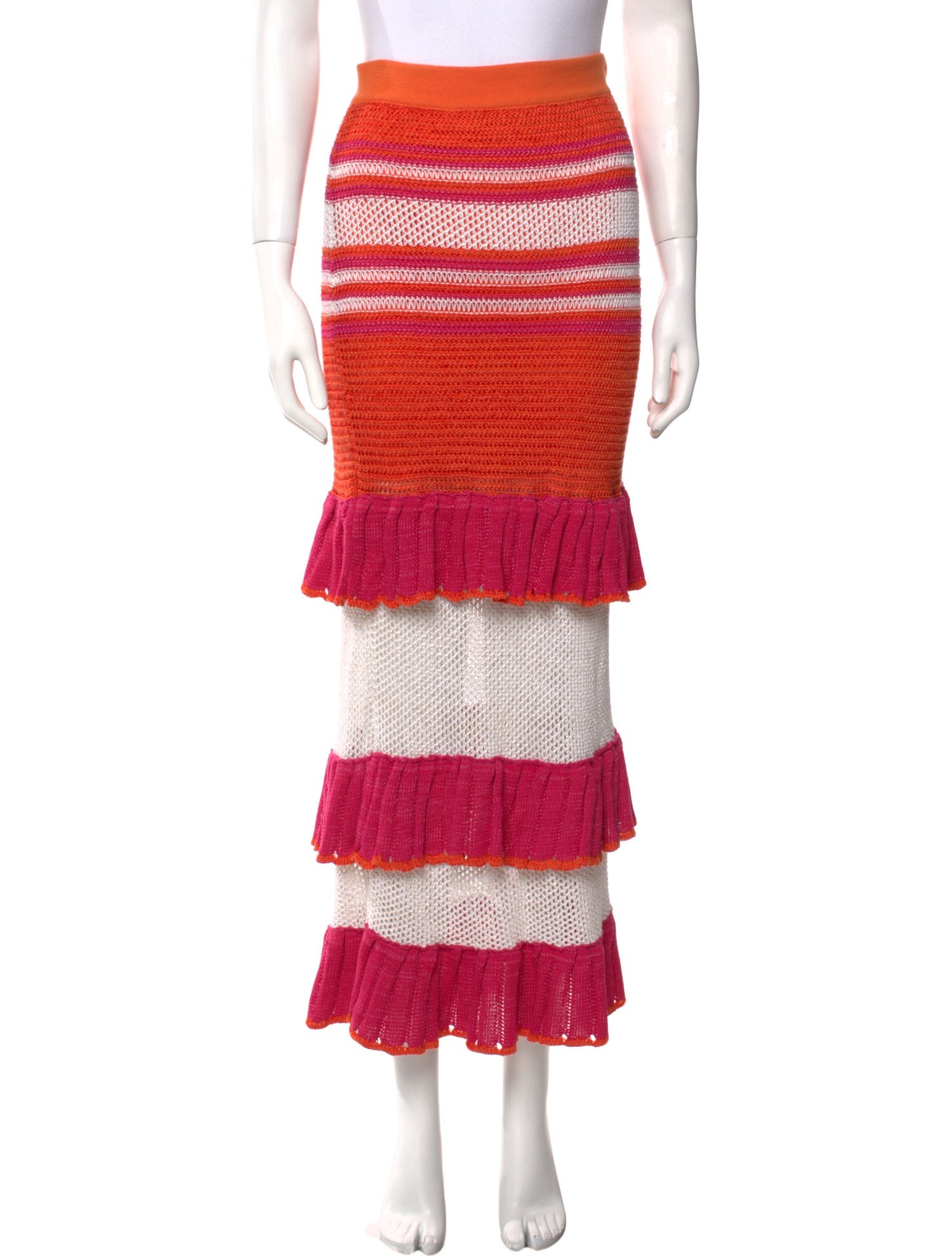 Suboo Striped Long Skirt