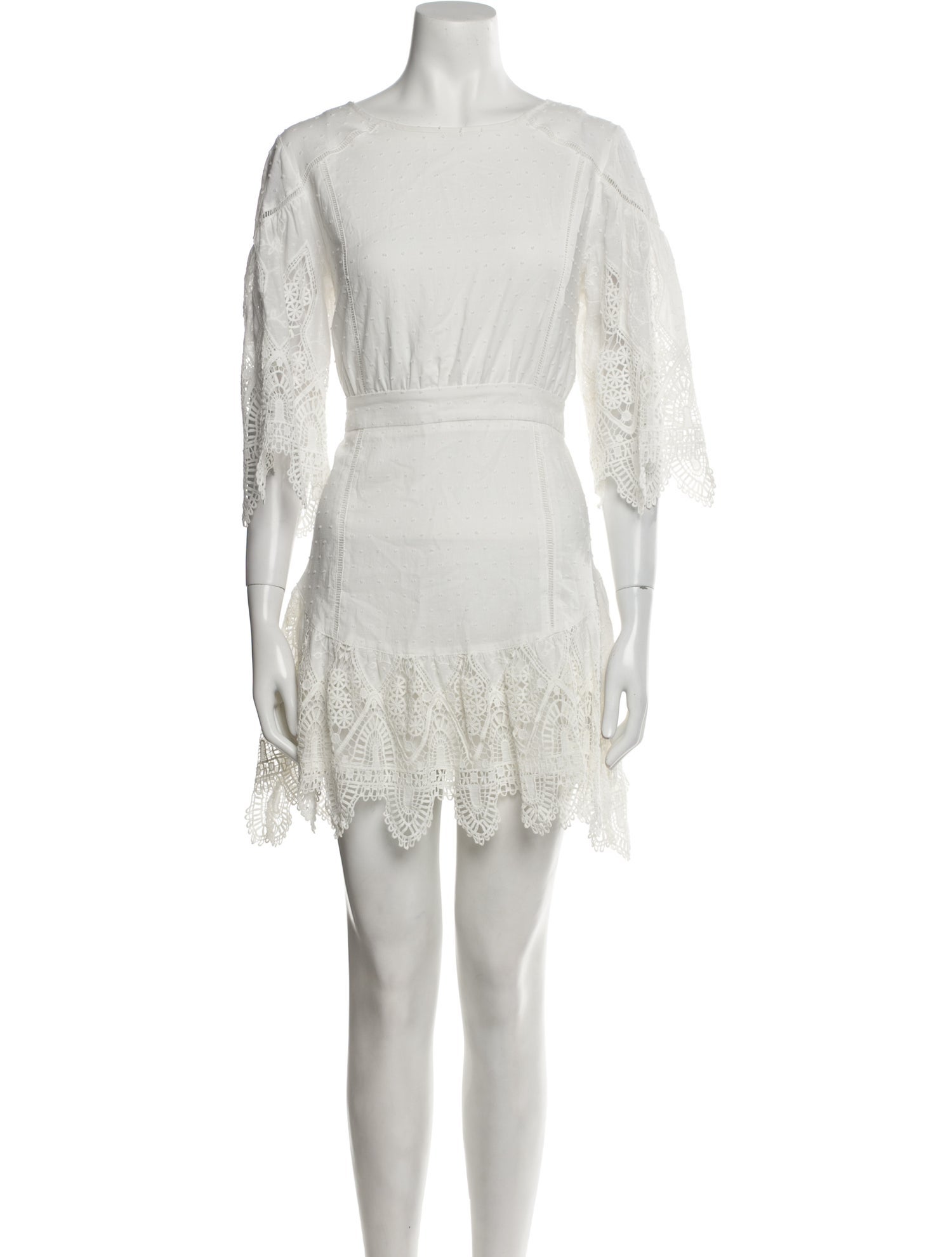 Suboo Bateau Neckline Mini Dress