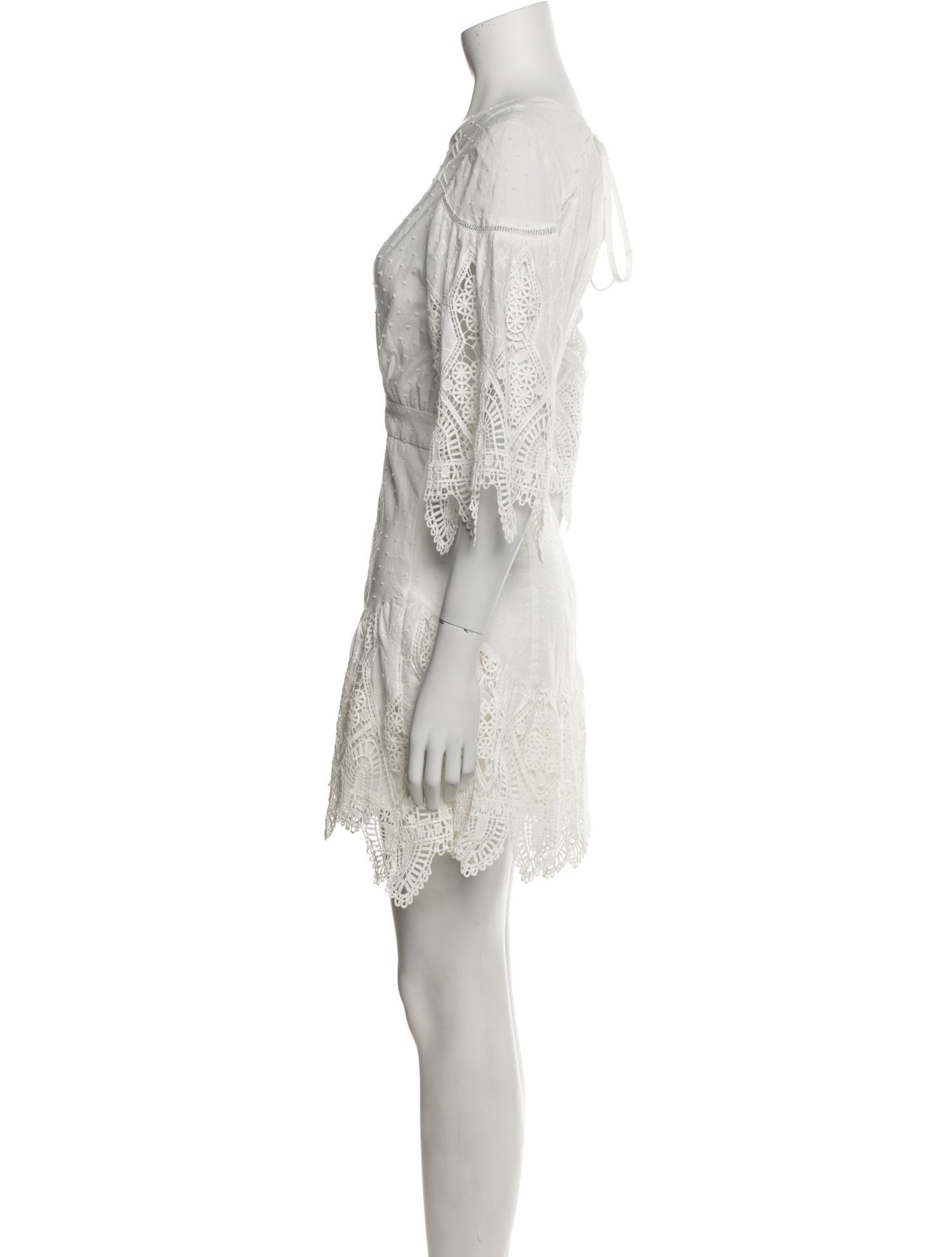 Suboo Bateau Neckline Mini Dress