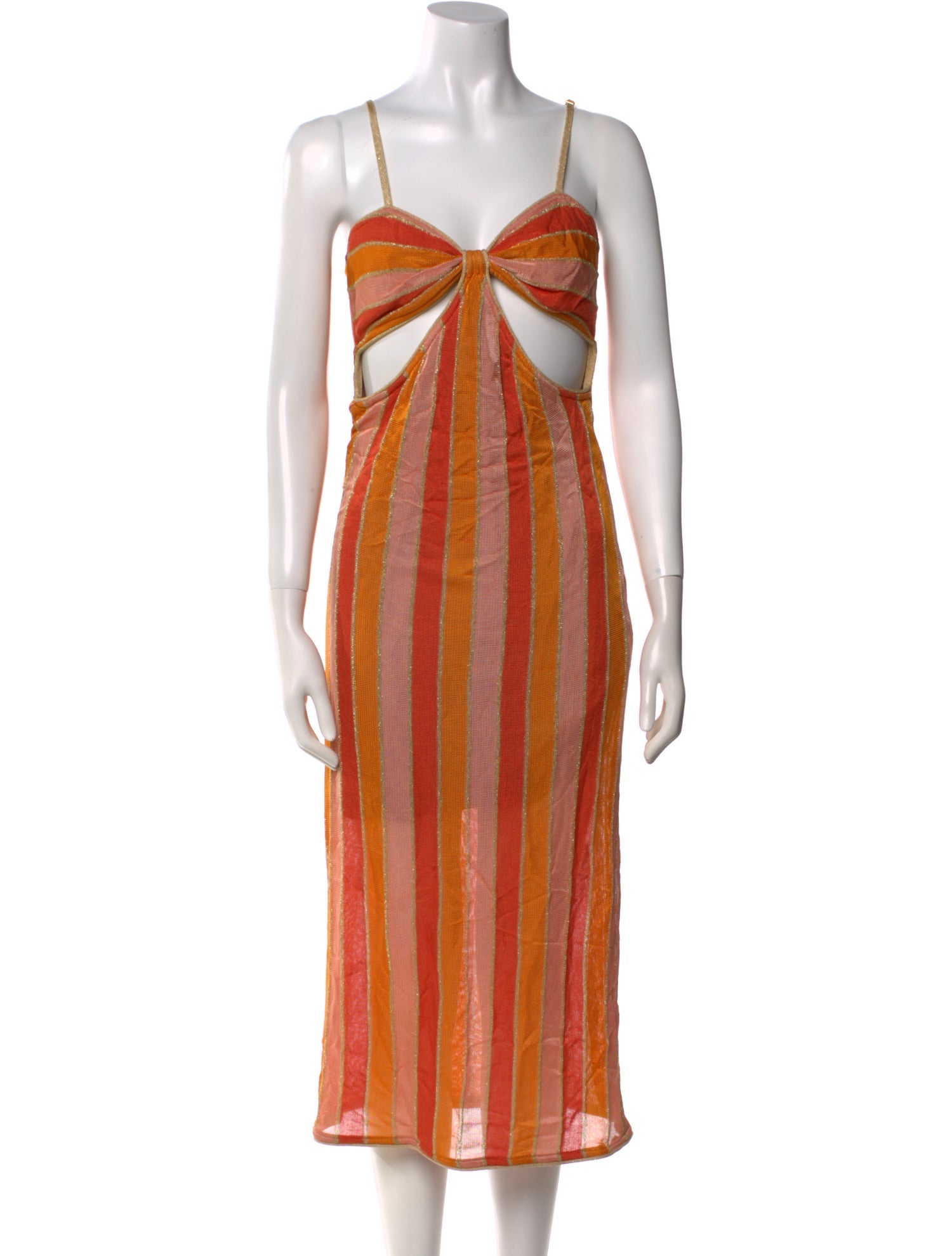 Suboo Striped Midi Length Dress