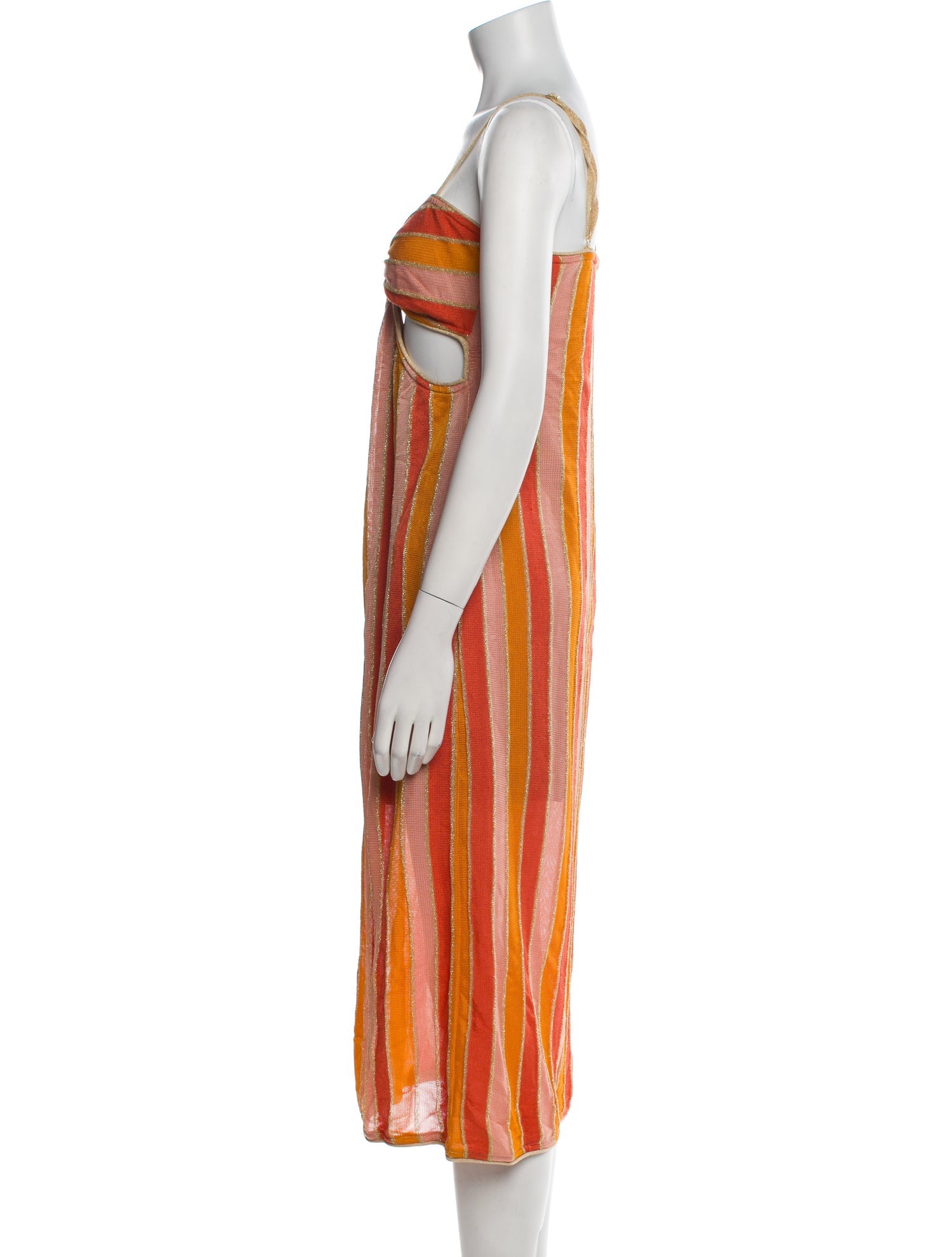 Suboo Striped Knee-Length Dress