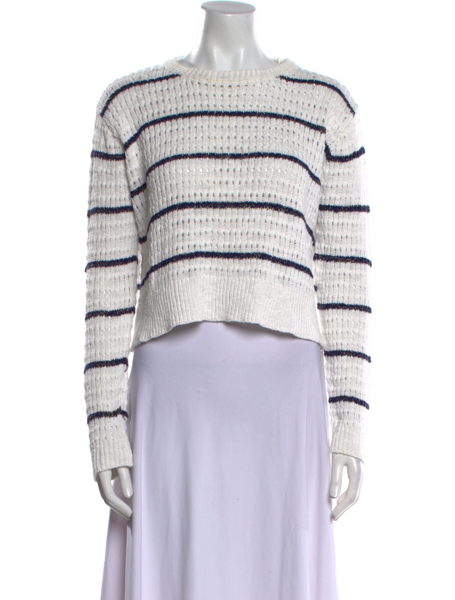 Suboo Striped Scoop Neck Sweater