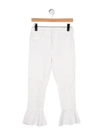 Mother Mid-Rise Wide Leg Jeans