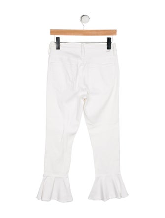 Mother Mid-Rise Wide Leg Jeans