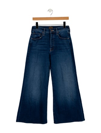 Mother Mid-Rise Wide Leg Jeans