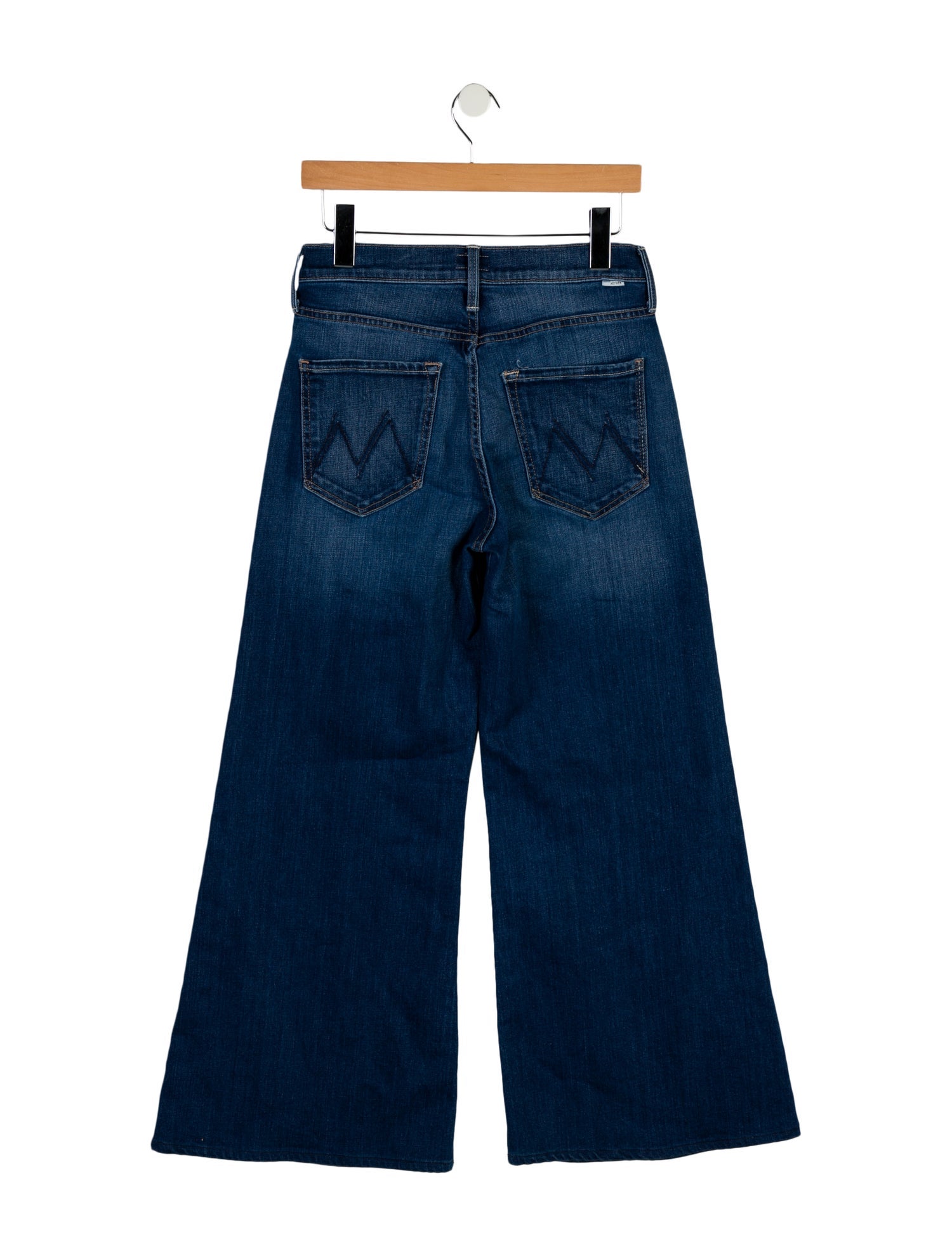 Mother Mid-Rise Wide Leg Jeans