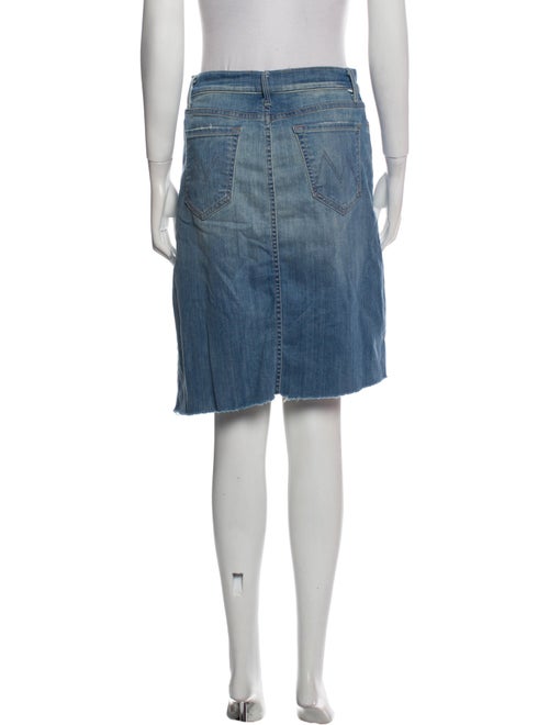 Mother Raw-Edge Trim Knee-Length Skirt