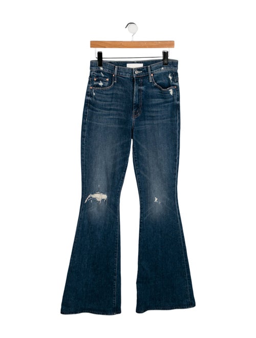 Mother Mid-Rise Wide Leg Jeans