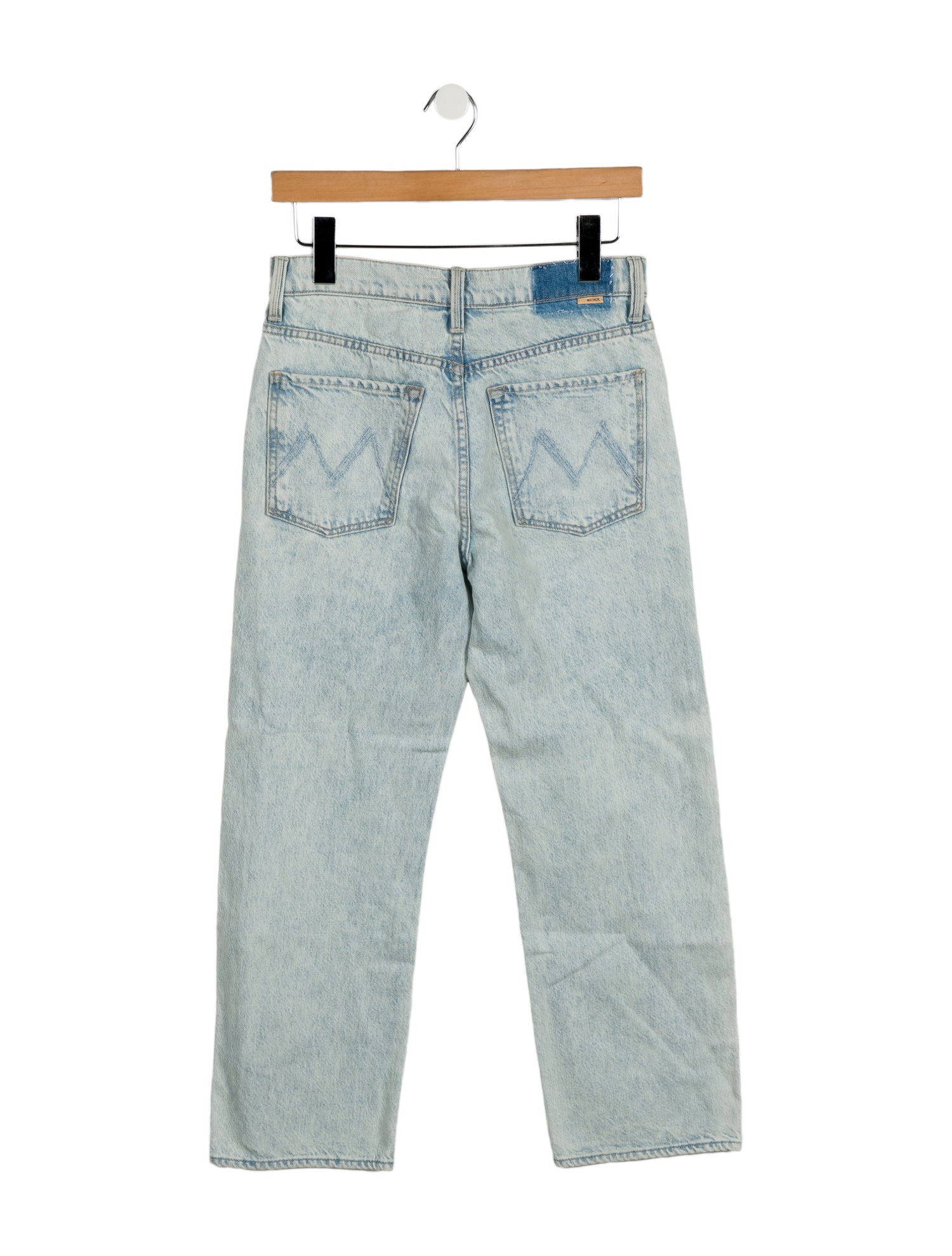 Mother Mid-Rise Straight Leg Jeans