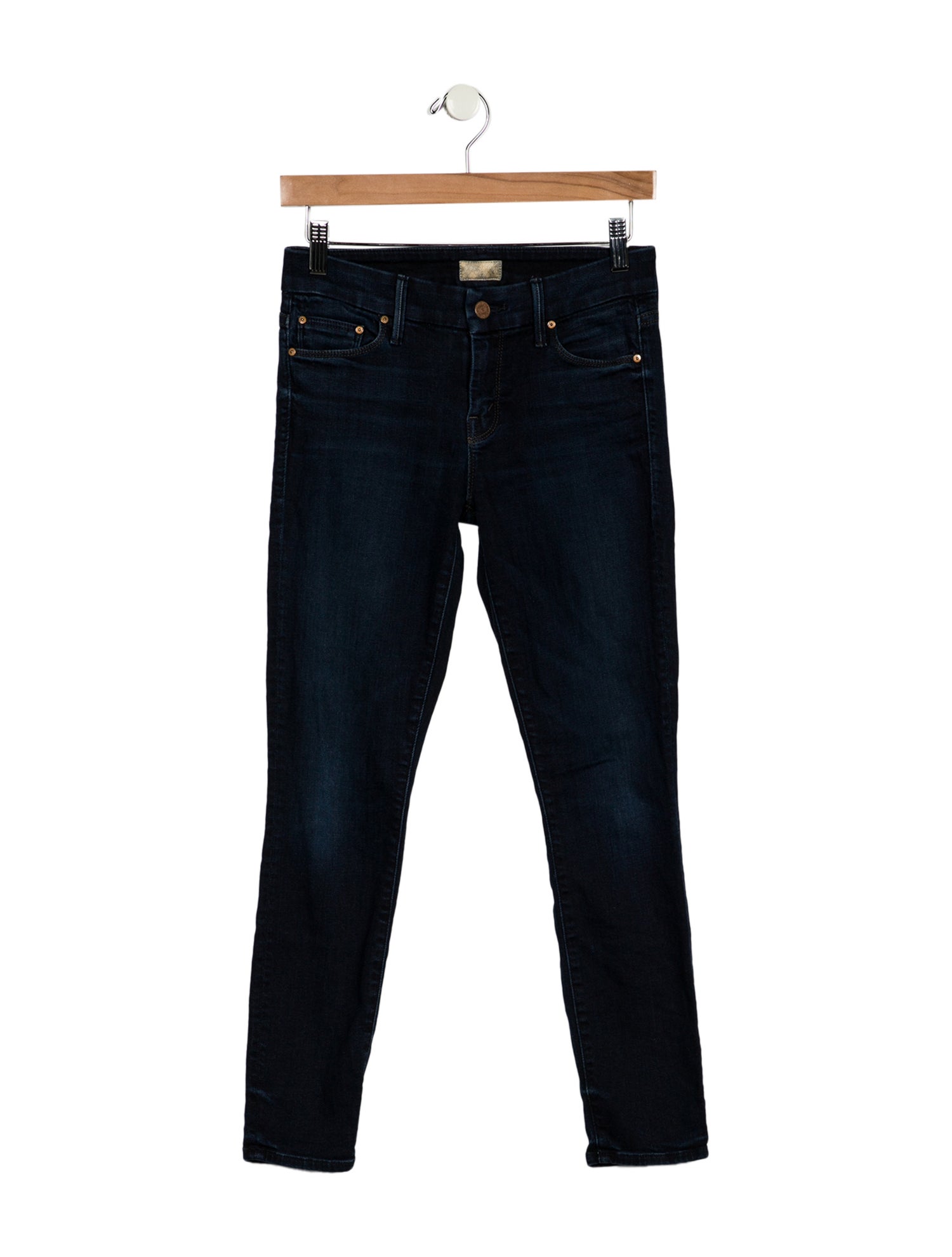Mother Mid-Rise Skinny Leg Jeans