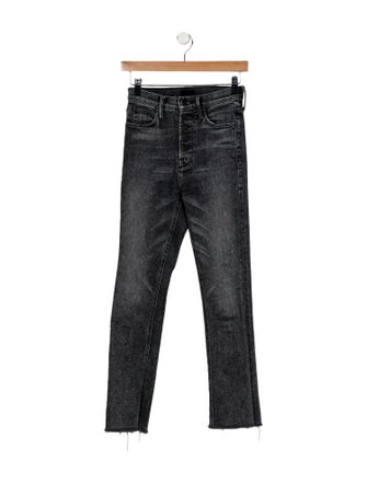Mother Mid-Rise Straight Leg Jeans