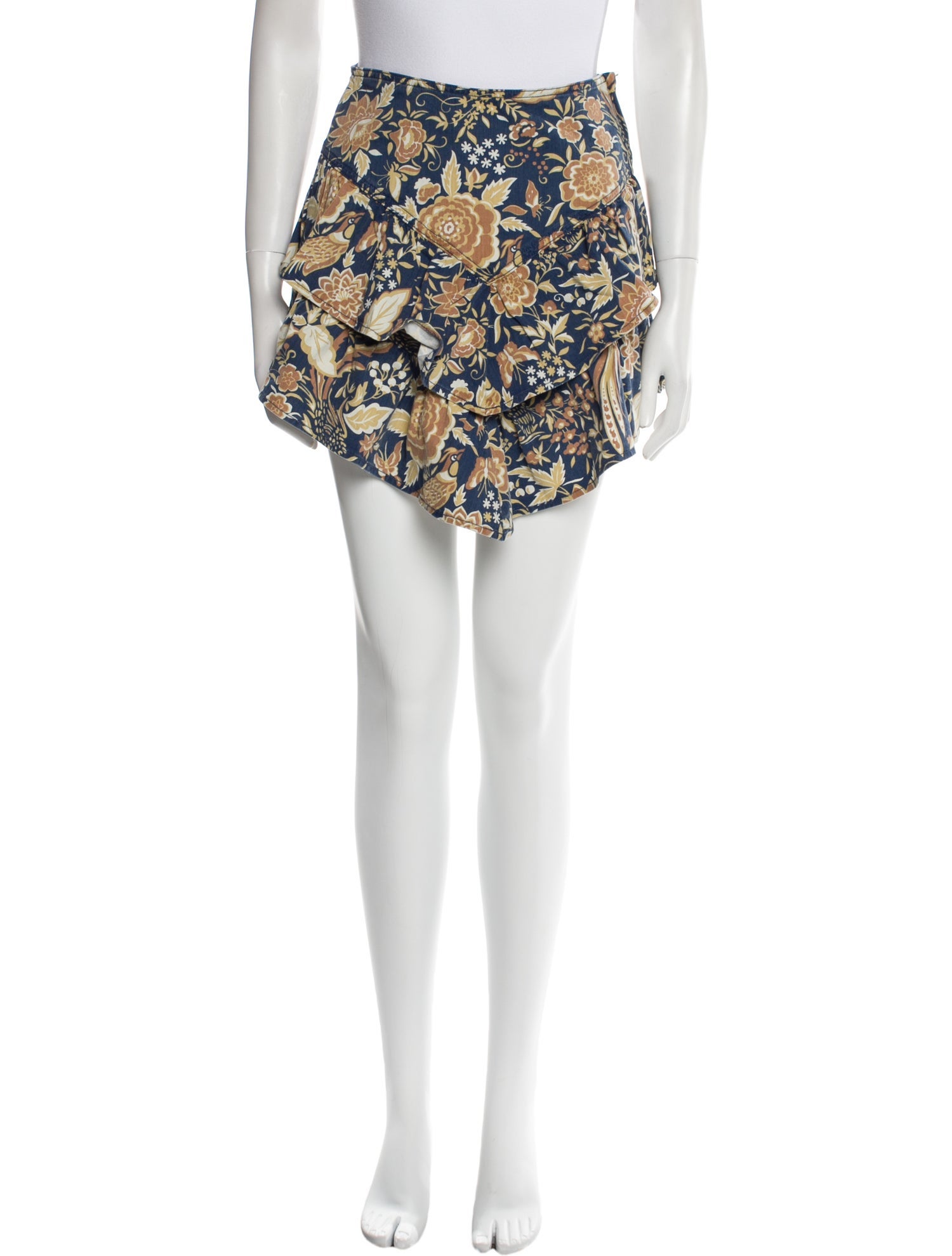 Mother Floral Print Mini Skirt w/ Tags