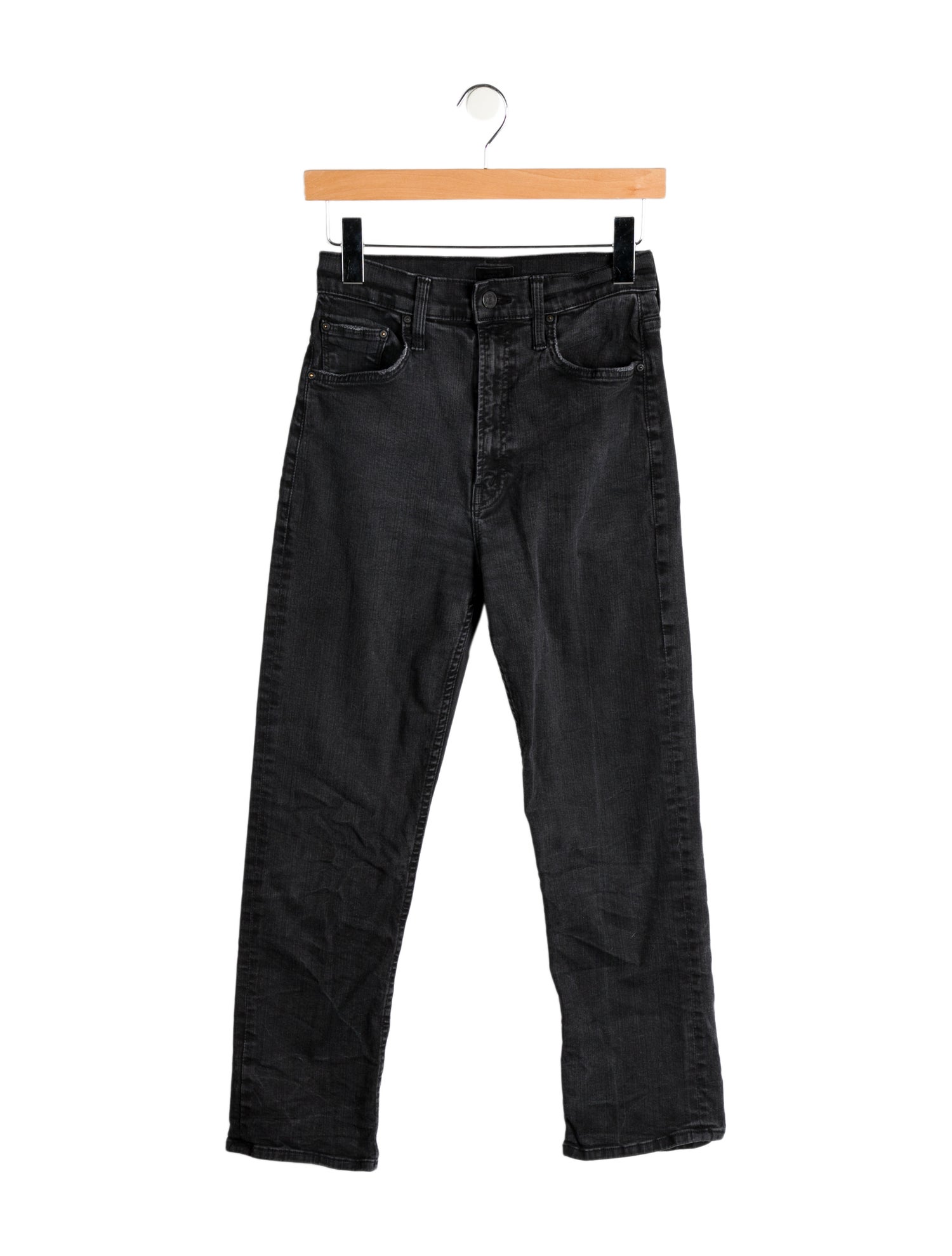 Mother High-Rise Straight Leg Jeans