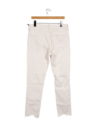 Mother Mid-Rise Straight Leg Jeans