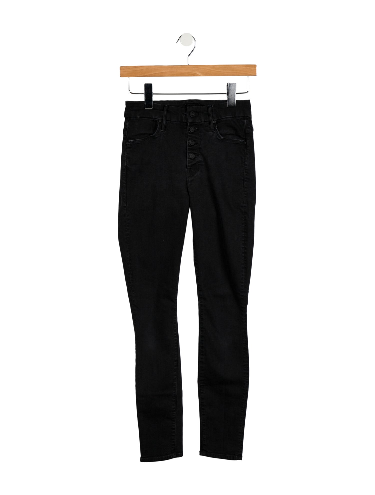Mother Mid-Rise Skinny Leg Jeans