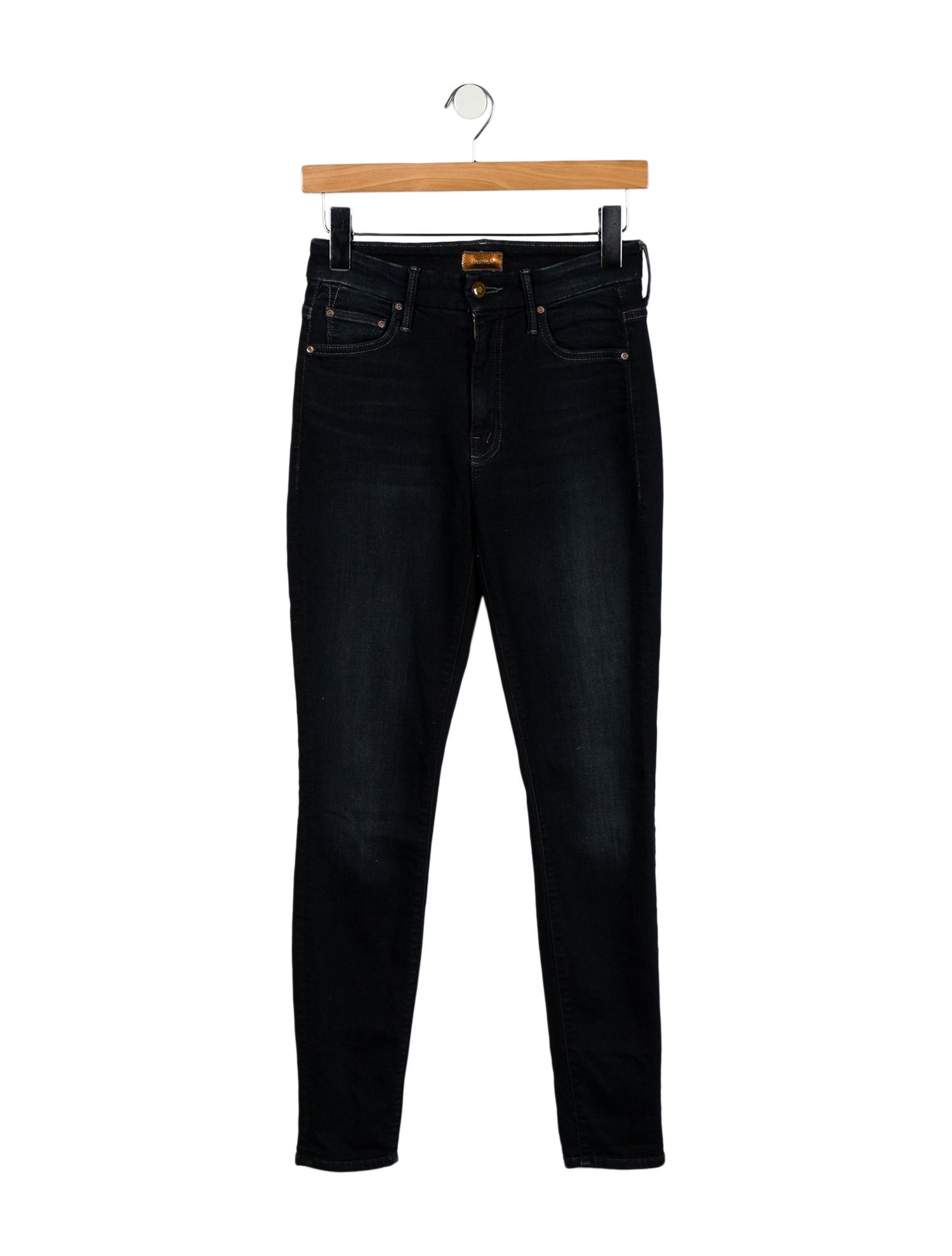 Mother Mid-Rise Skinny Leg Jeans