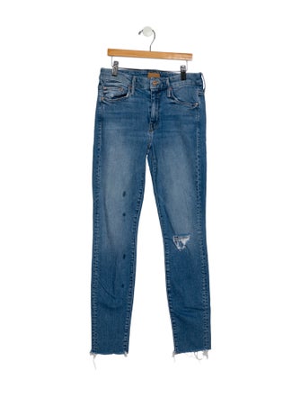 Mother Mid-Rise Skinny Leg Jeans