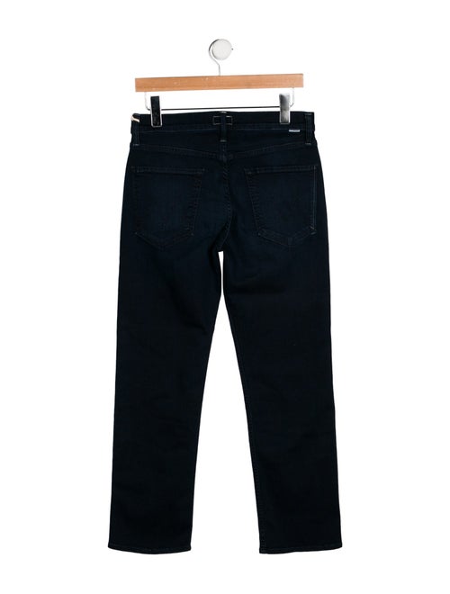 Mother Mid-Rise Straight Leg Jeans