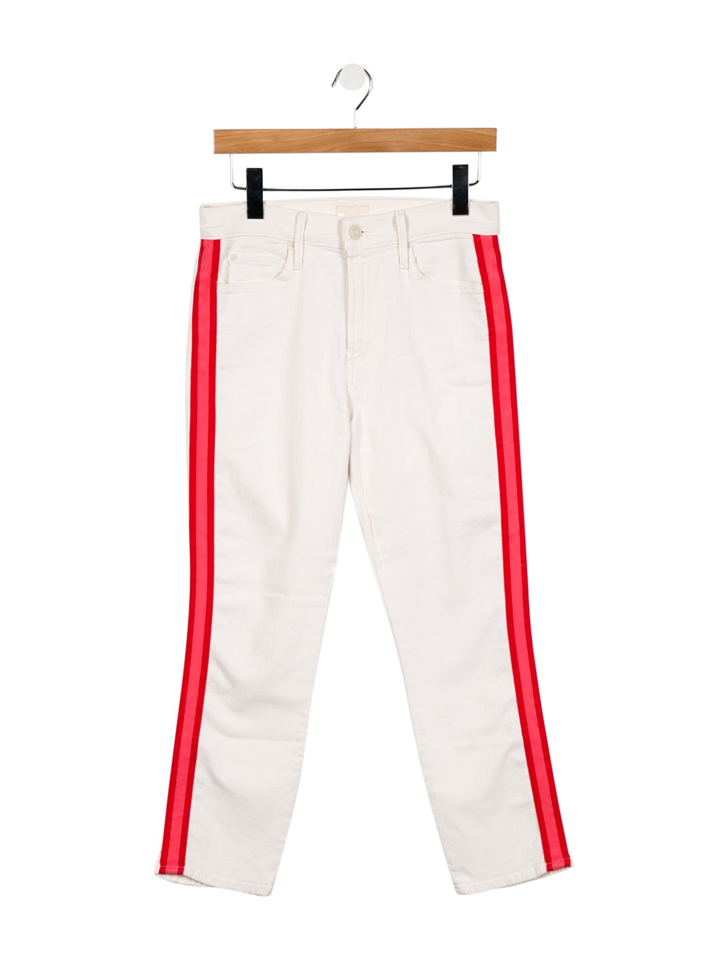 Mother Mid-Rise Straight Leg Jeans