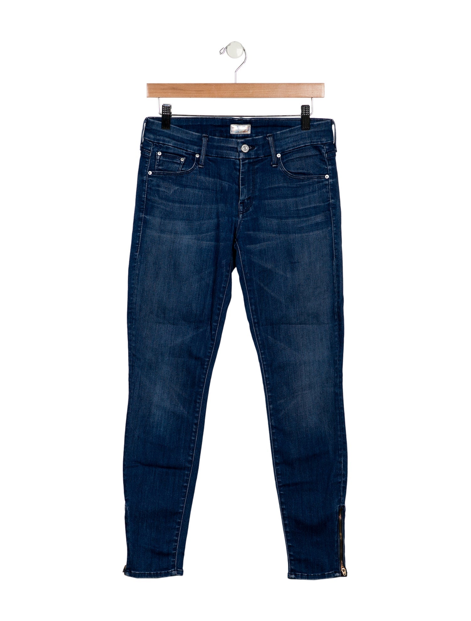 Mother Mid-Rise Skinny Leg Jeans