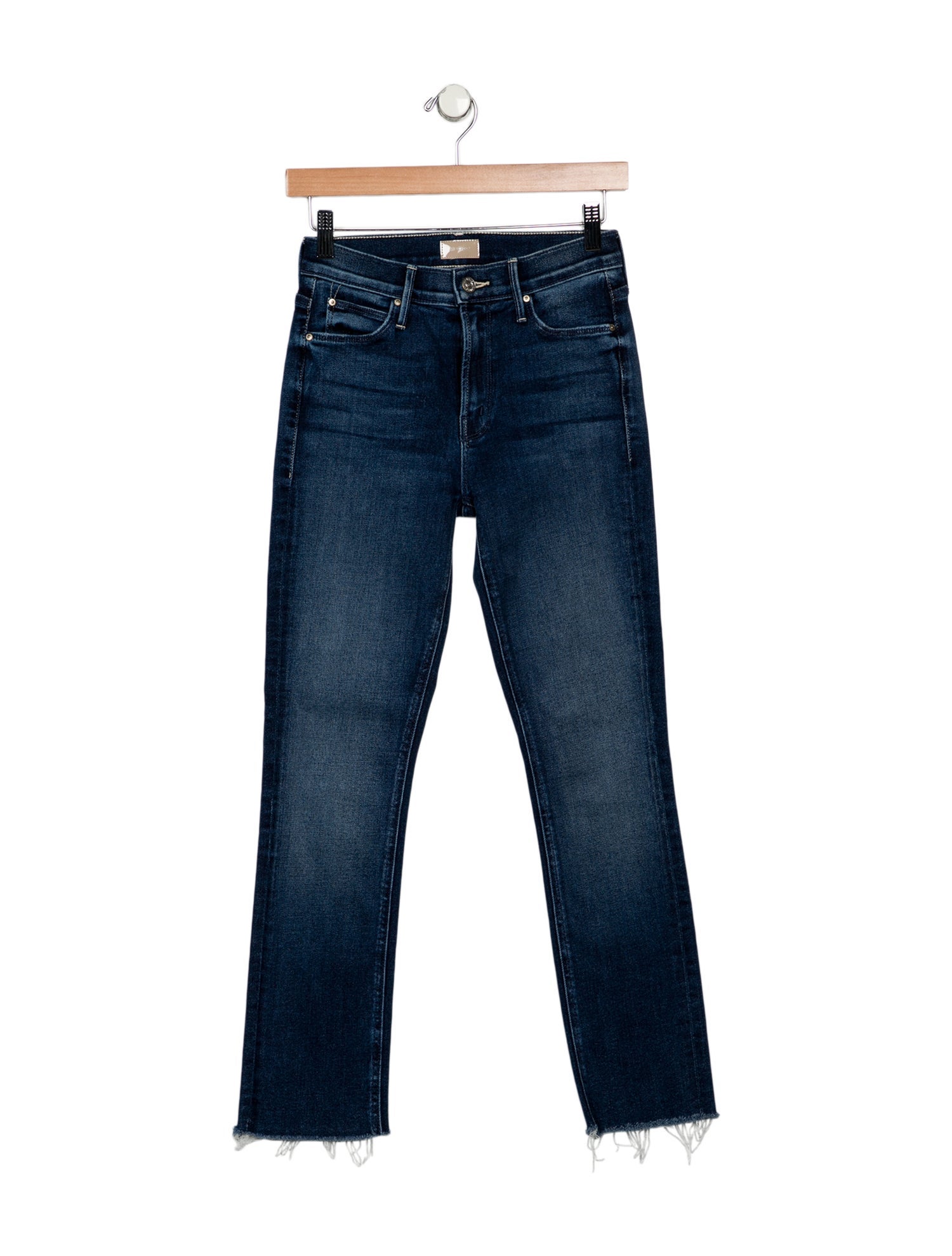 Mother Mid-Rise Straight Leg Jeans