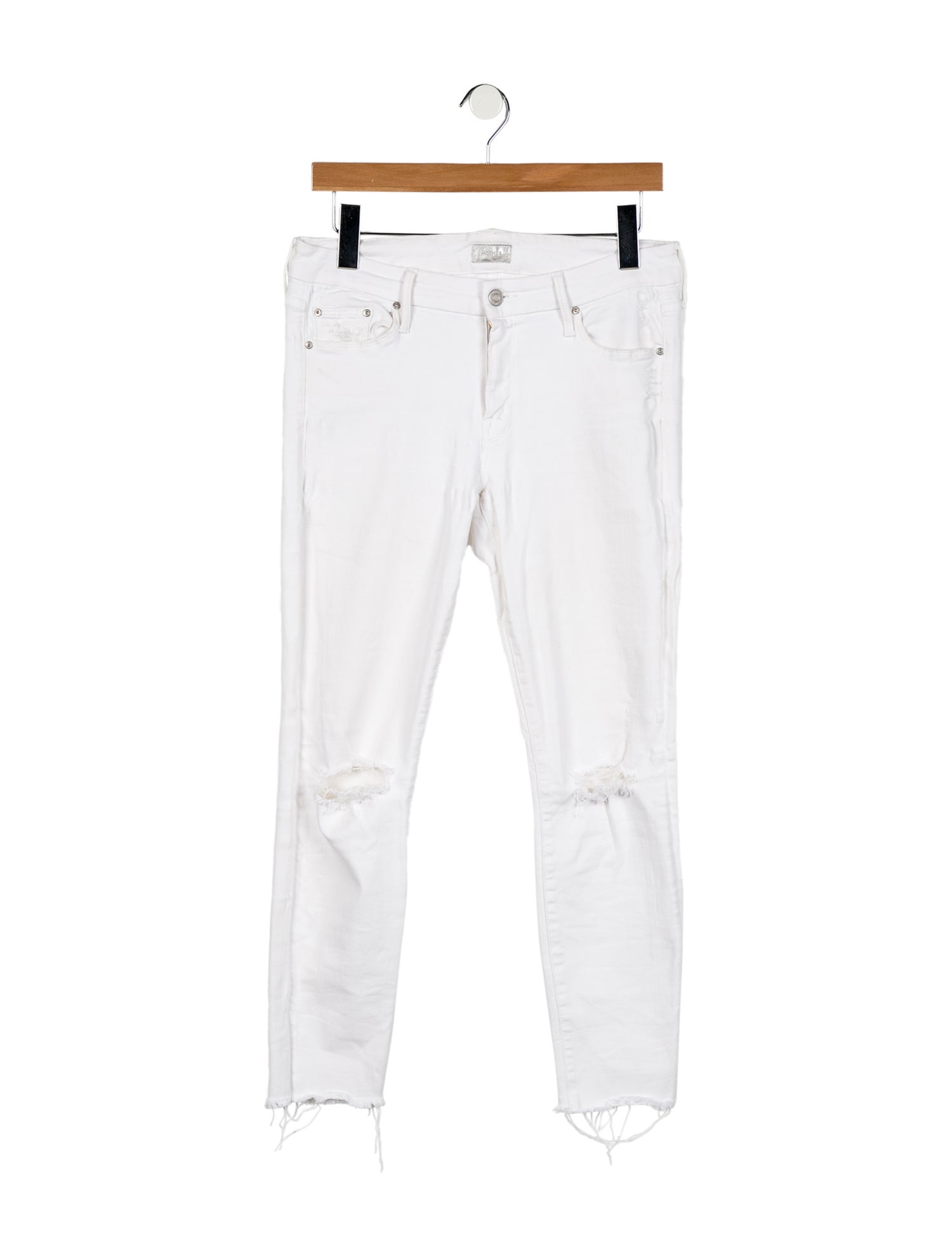 Mother Mid-Rise Skinny Leg Jeans