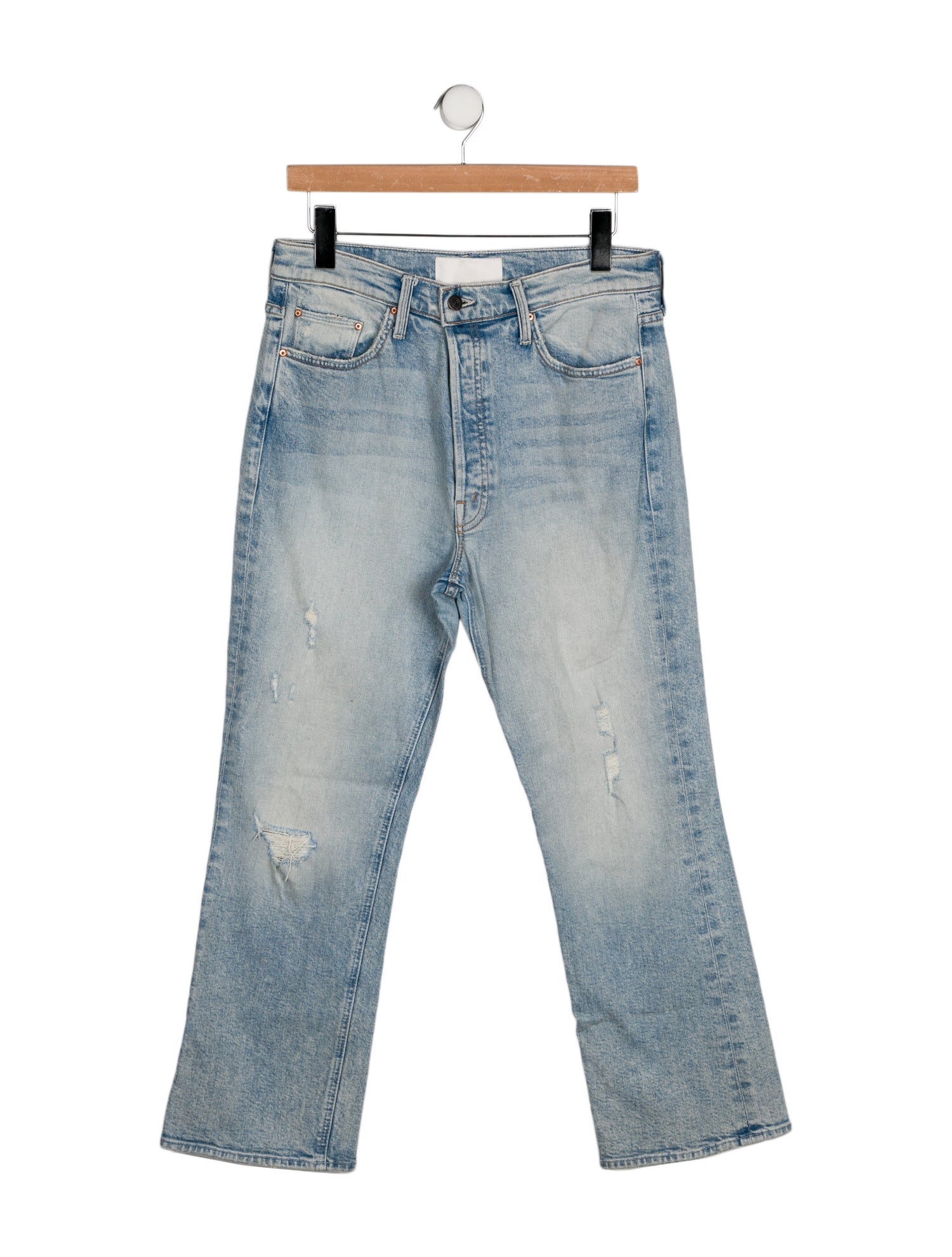 Mother High-Rise Straight Leg Jeans