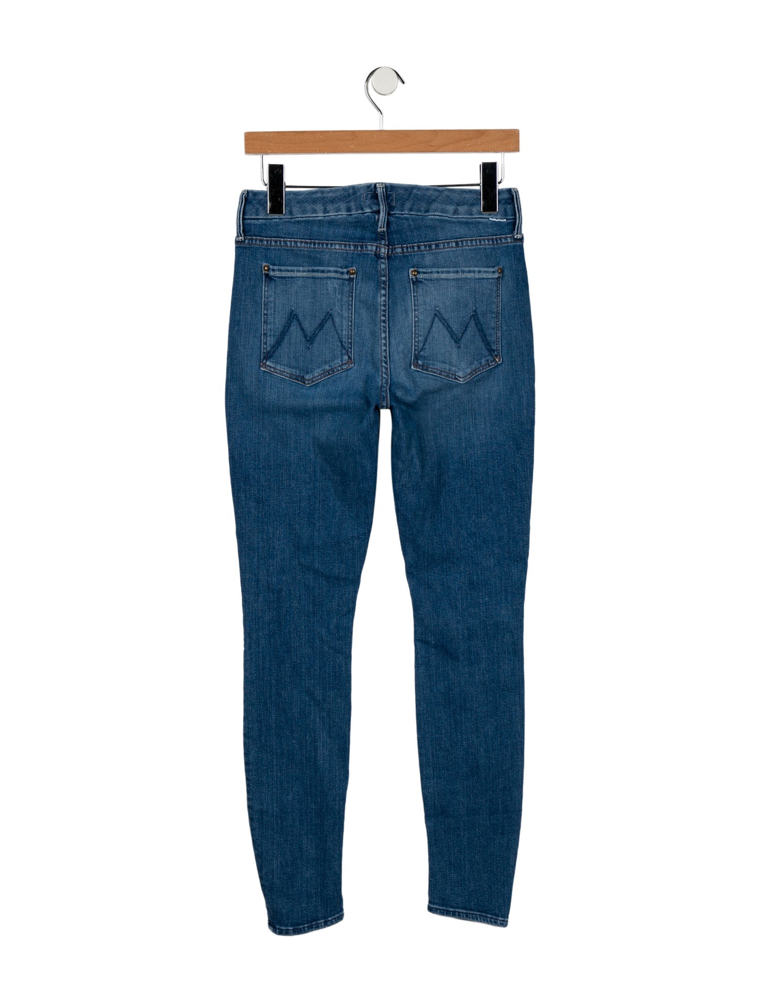 Mother Mid-Rise Skinny Leg Jeans