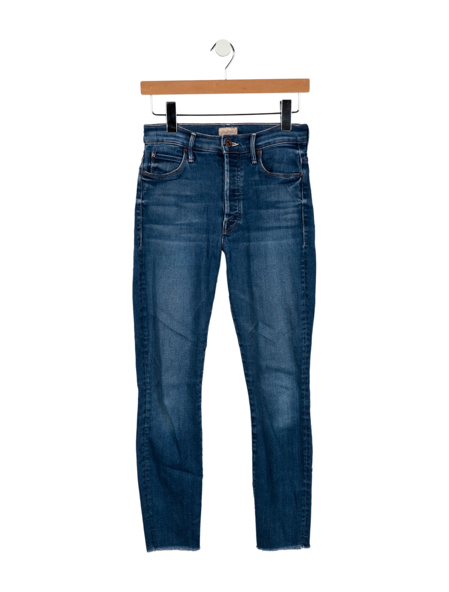 Mother Mid-Rise Skinny Leg Jeans