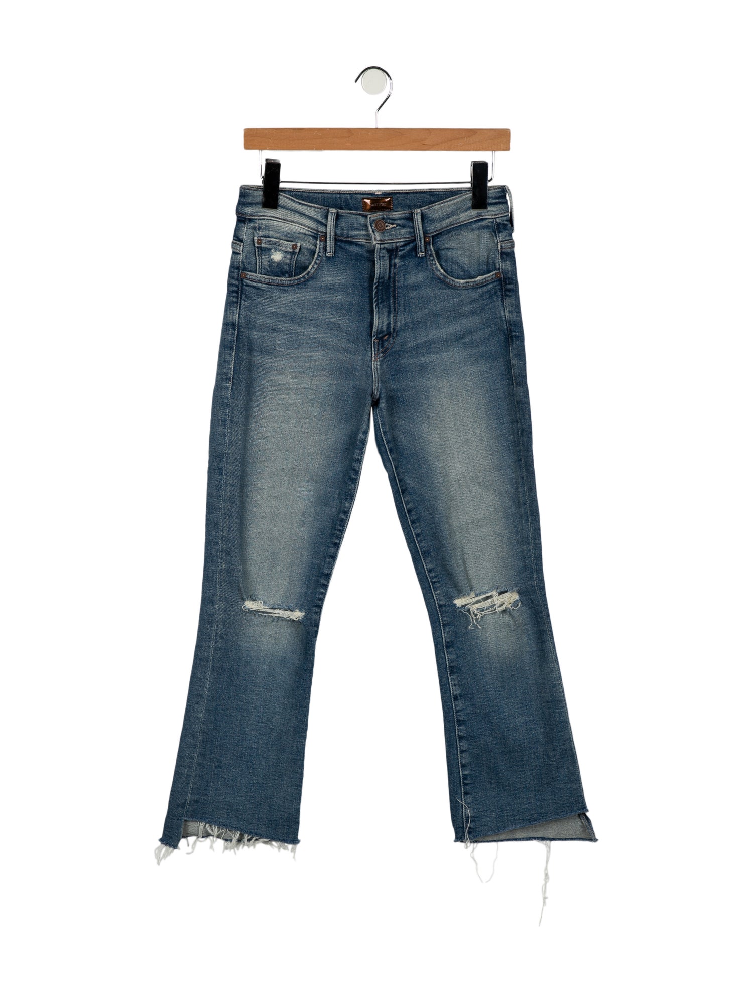 Mother Mid-Rise Straight Leg Jeans