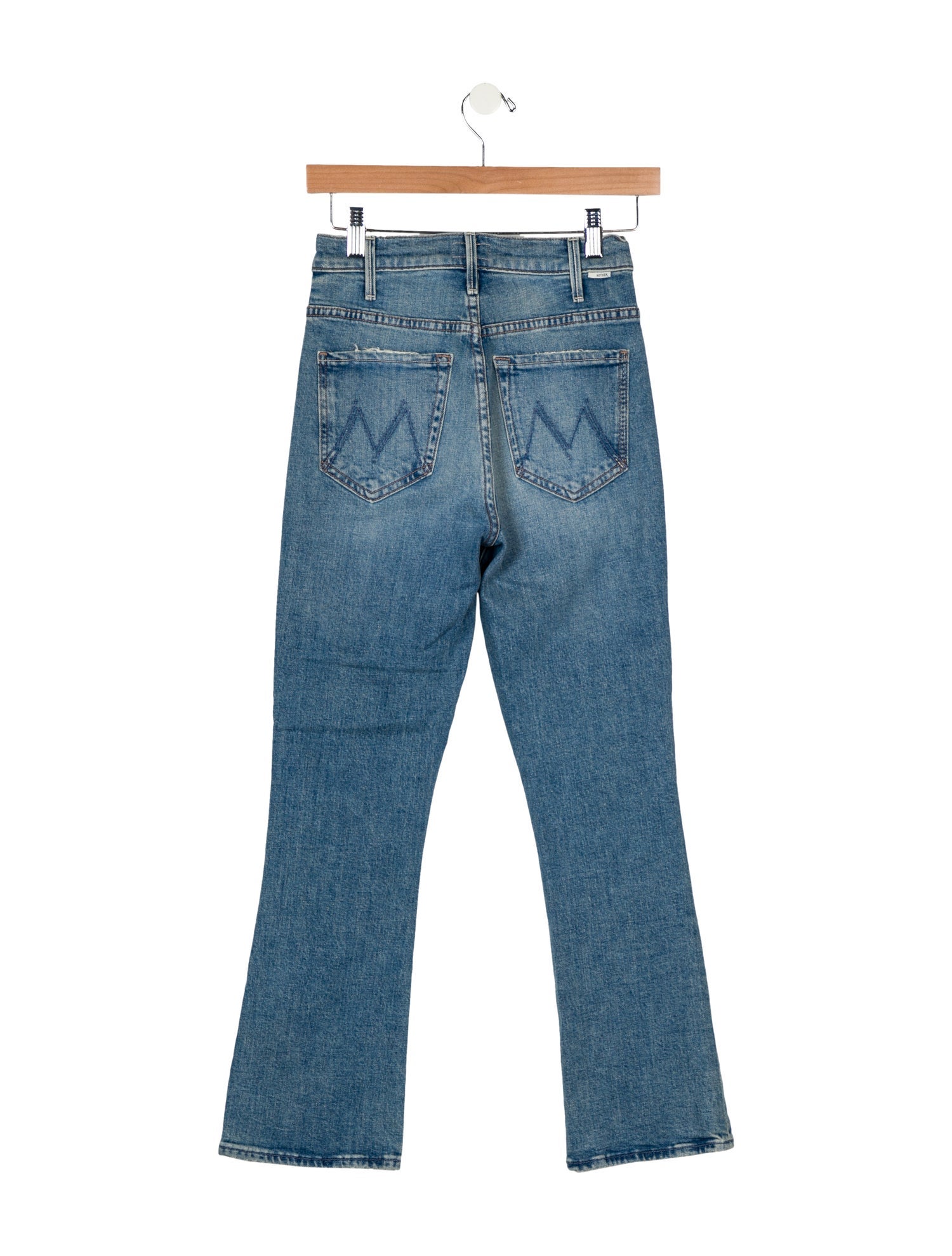 Mother Mid-Rise Straight Leg Jeans