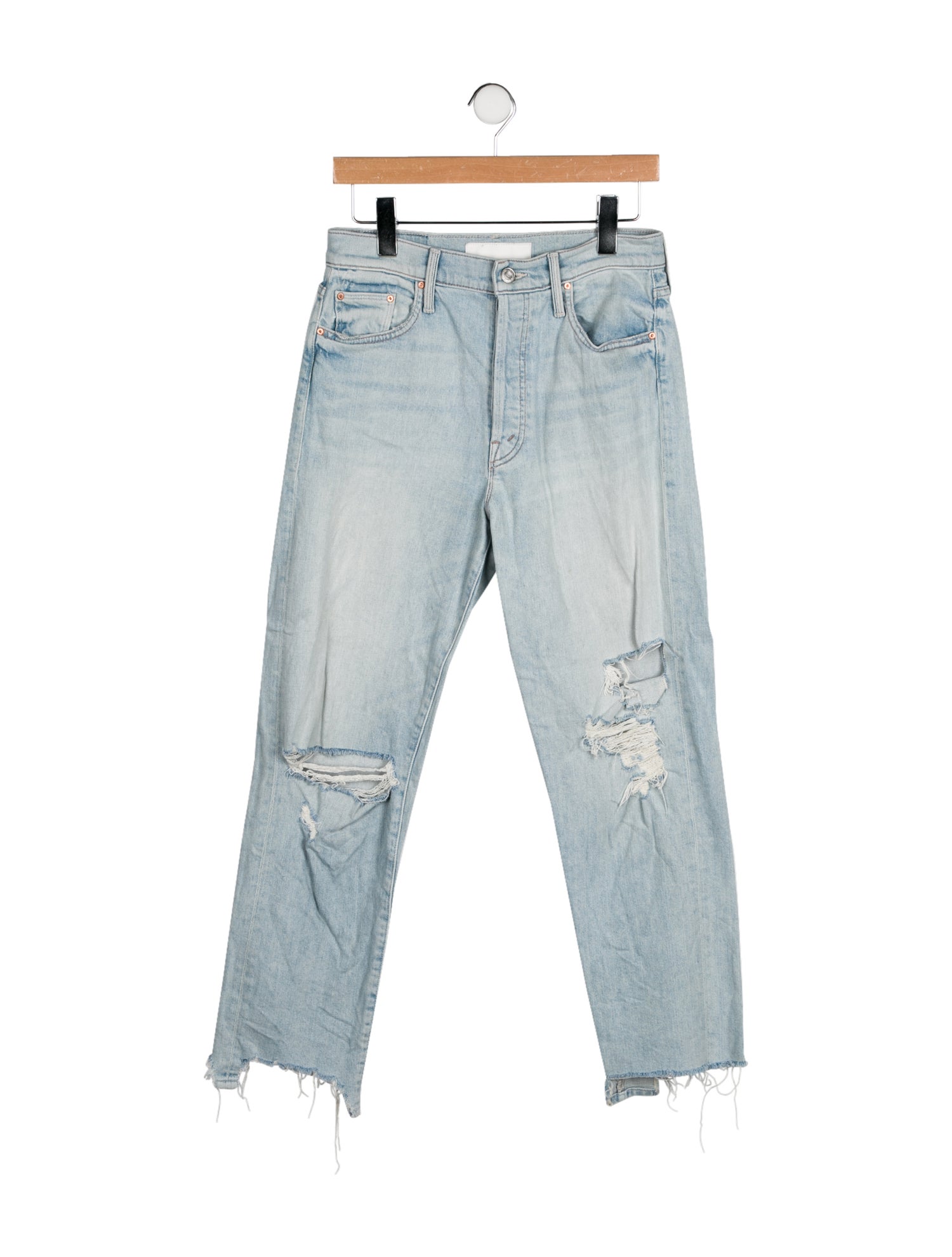 Mother High-Rise Straight Leg Jeans