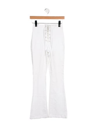 Mother Mid-Rise Wide Leg Jeans