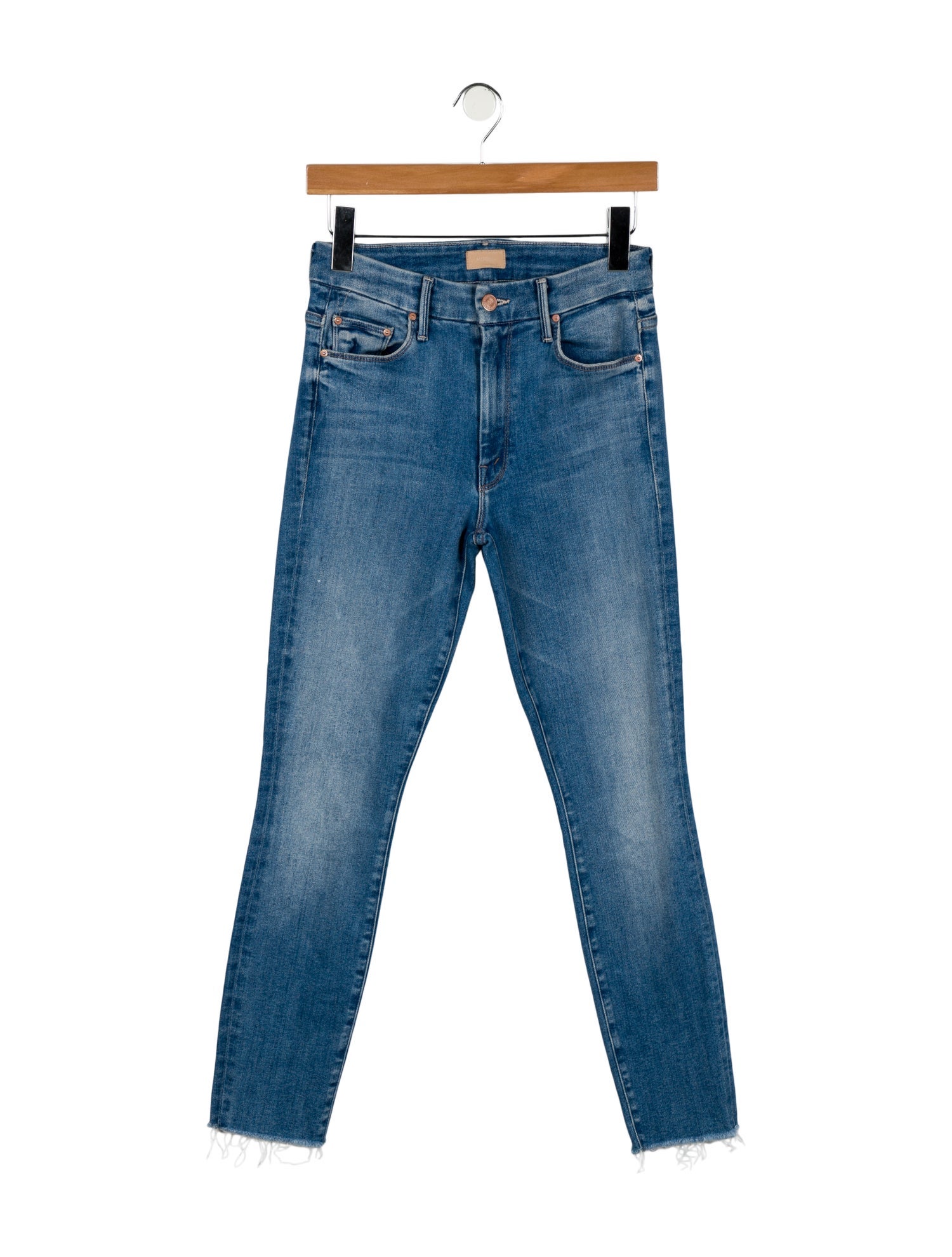 Mother Mid-Rise Skinny Leg Jeans