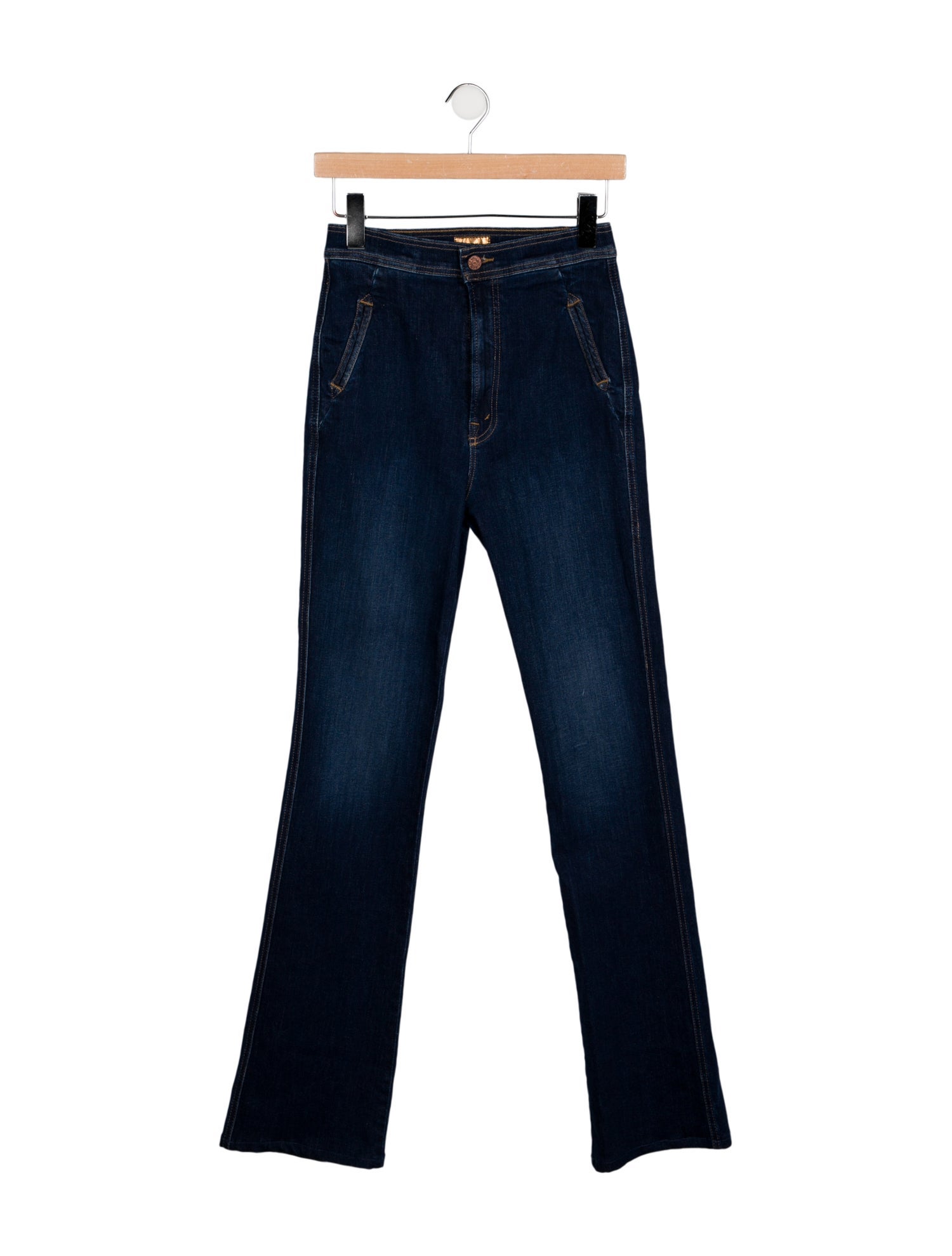Mother High-Rise Straight Leg Jeans