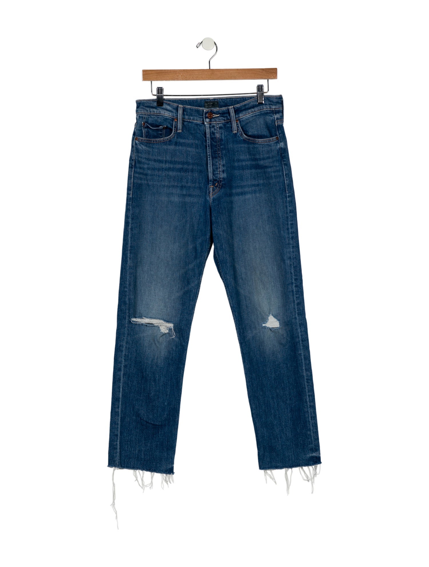 Mother High-Rise Straight Leg Jeans