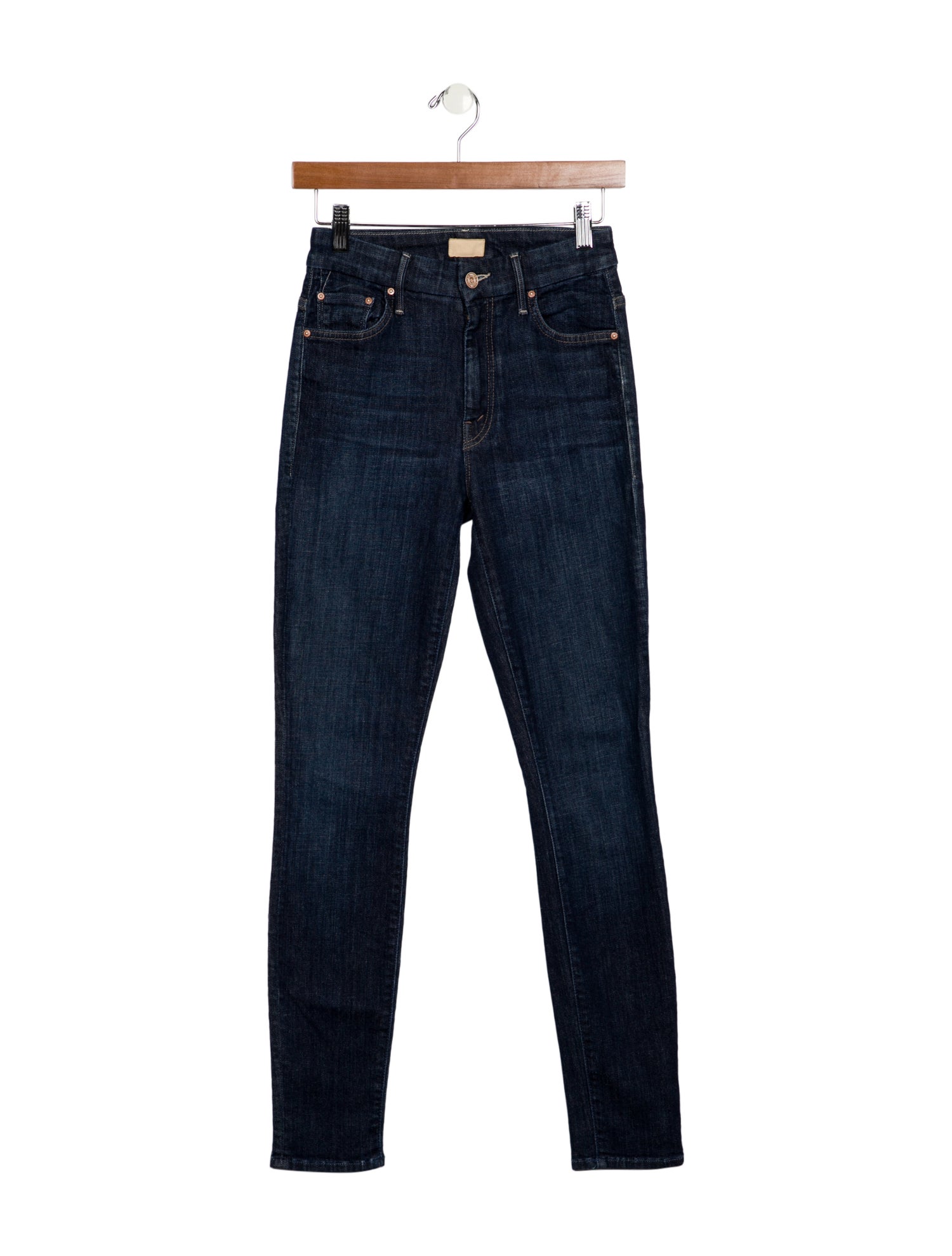 Mother Mid-Rise Skinny Leg Jeans