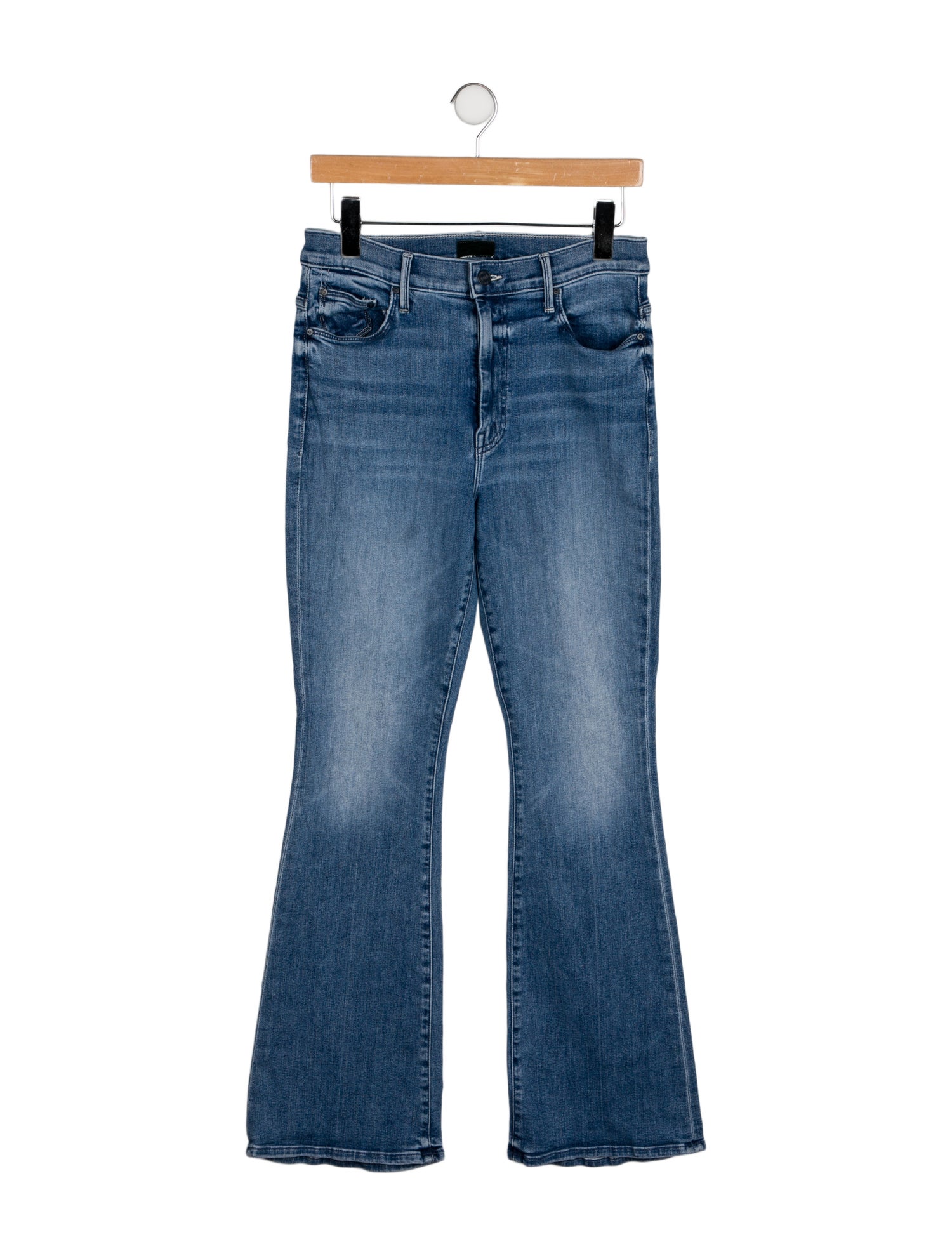 Mother Mid-Rise Wide Leg Jeans