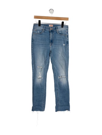 Mother Mid-Rise Straight Leg Jeans