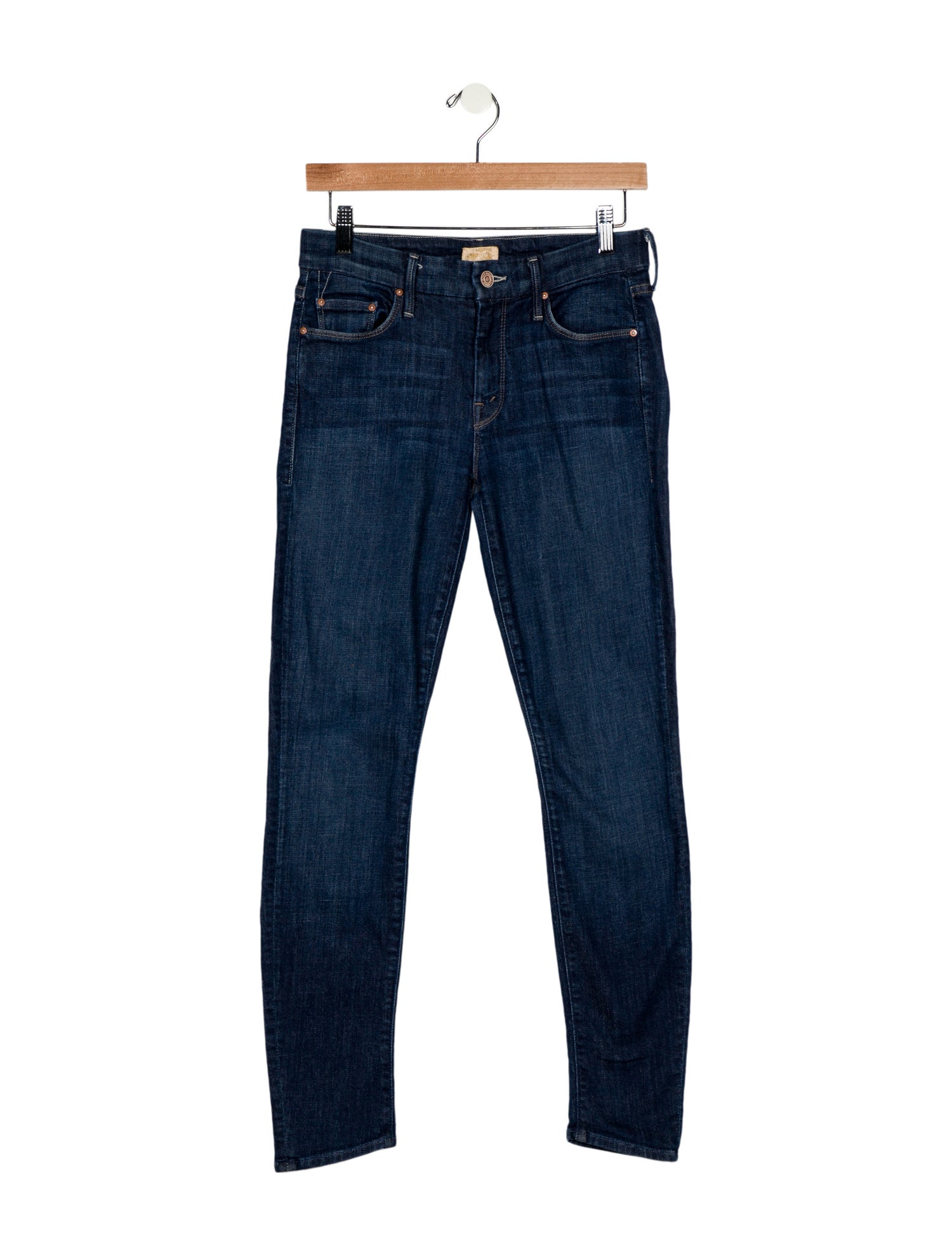 Mother Mid-Rise Skinny Leg Jeans