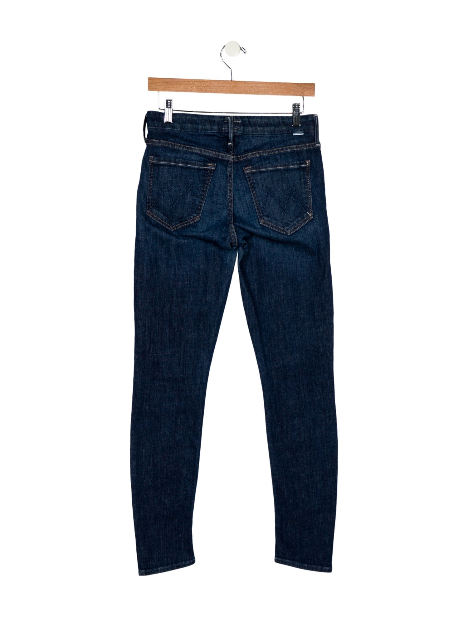 Mother Mid-Rise Skinny Leg Jeans