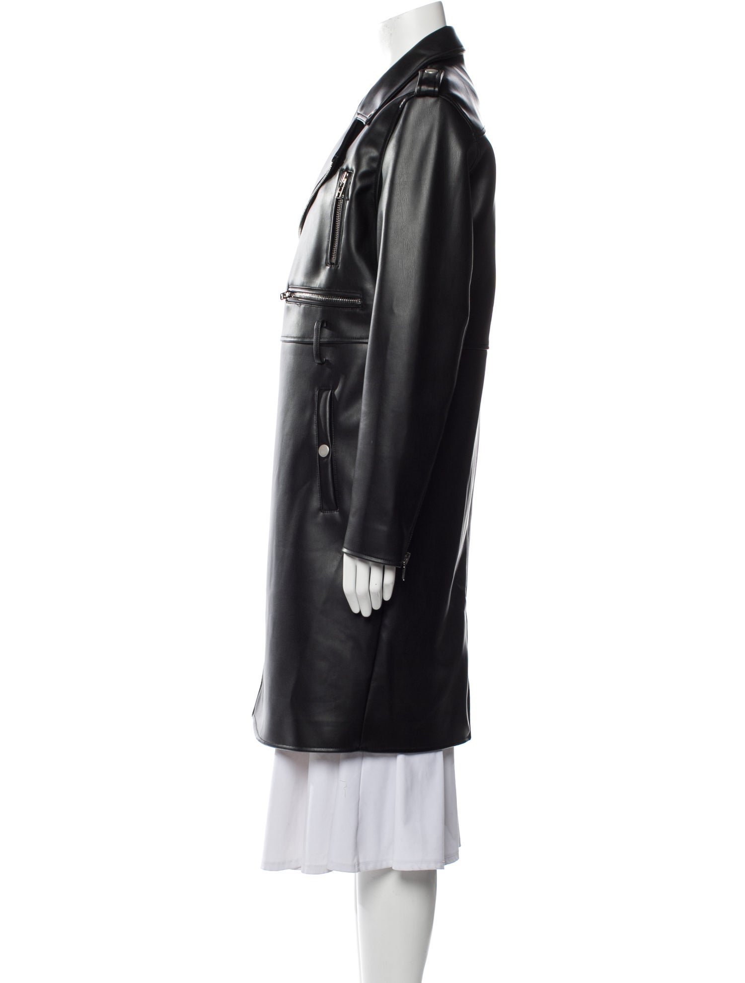 Mother Leather Trench Coat