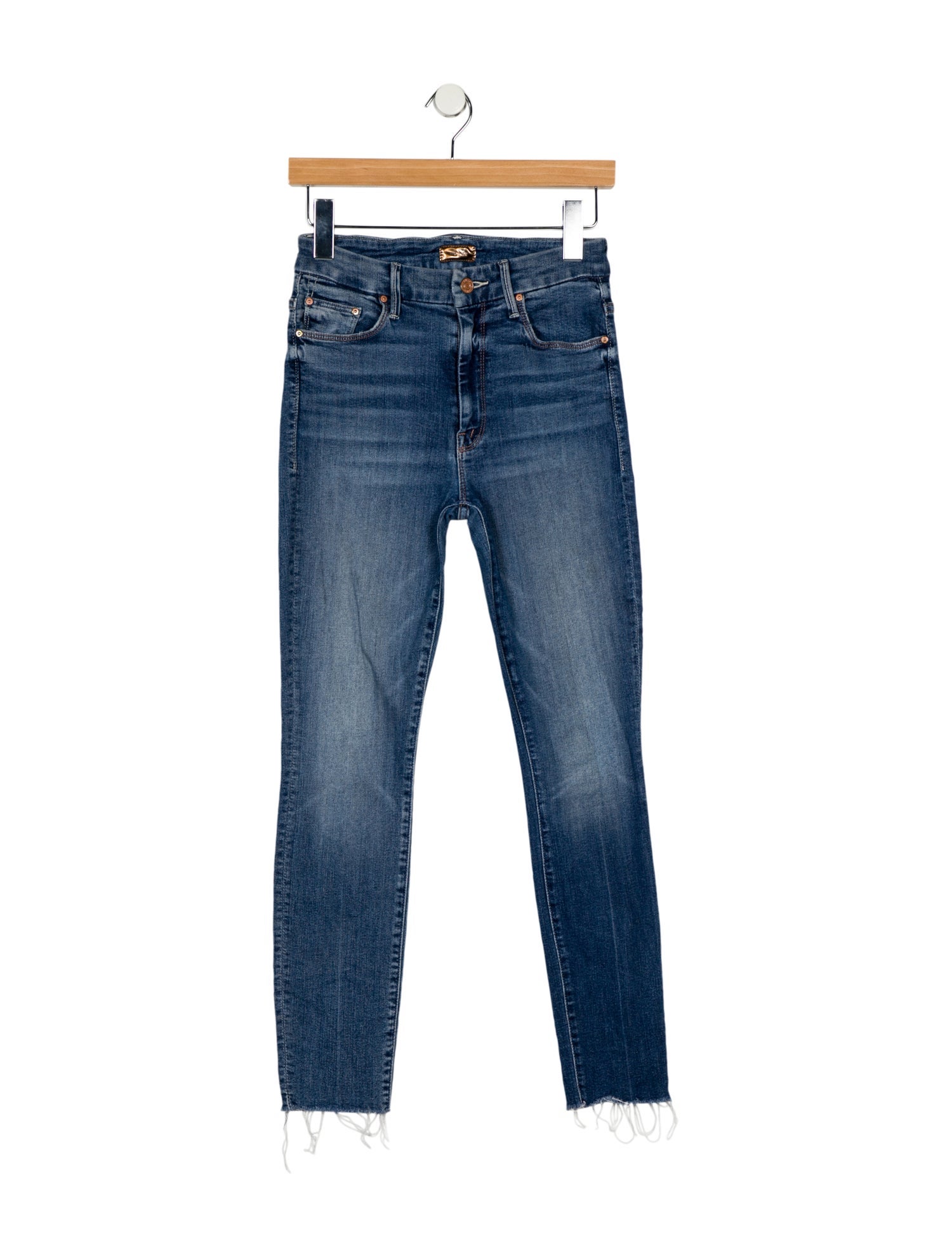 Mother Mid-Rise Skinny Leg Jeans