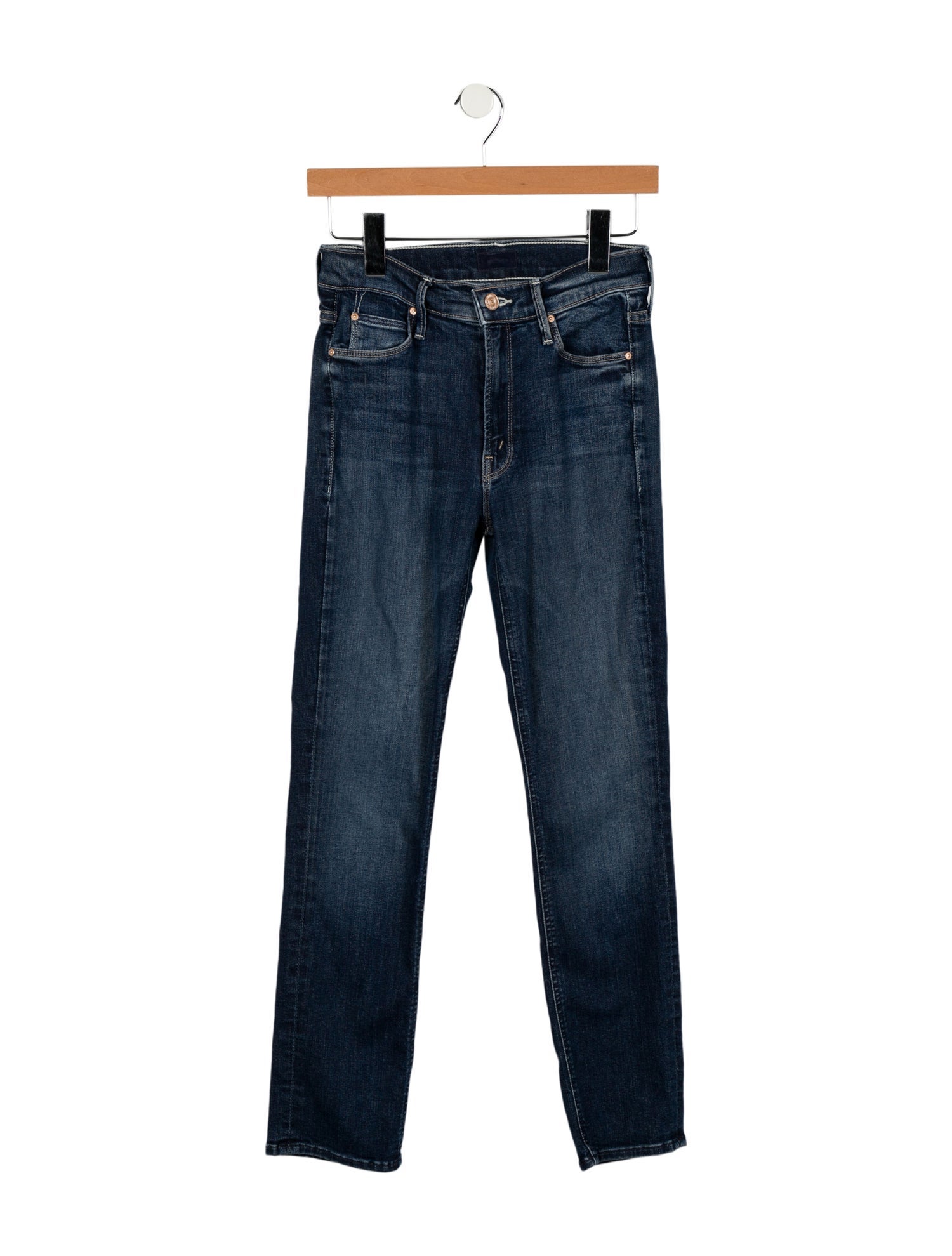 Mother Mid-Rise Skinny Leg Jeans
