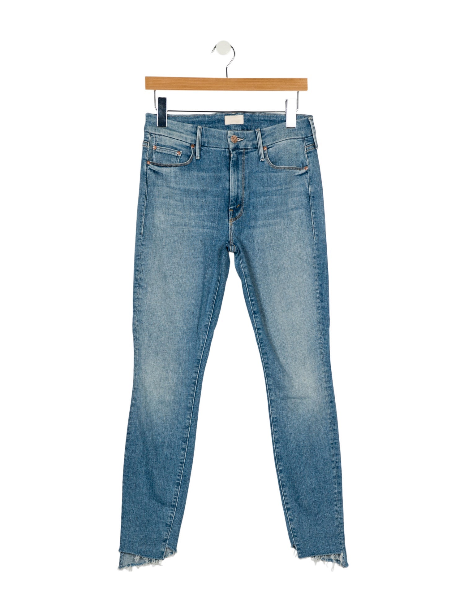 Mother Mid-Rise Skinny Leg Jeans