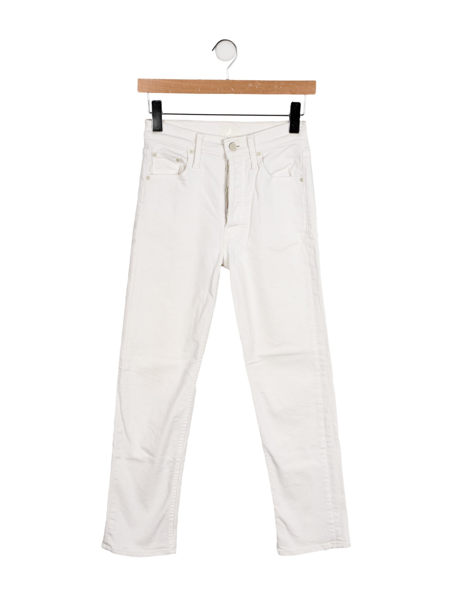 Mother Mid-Rise Straight Leg Jeans