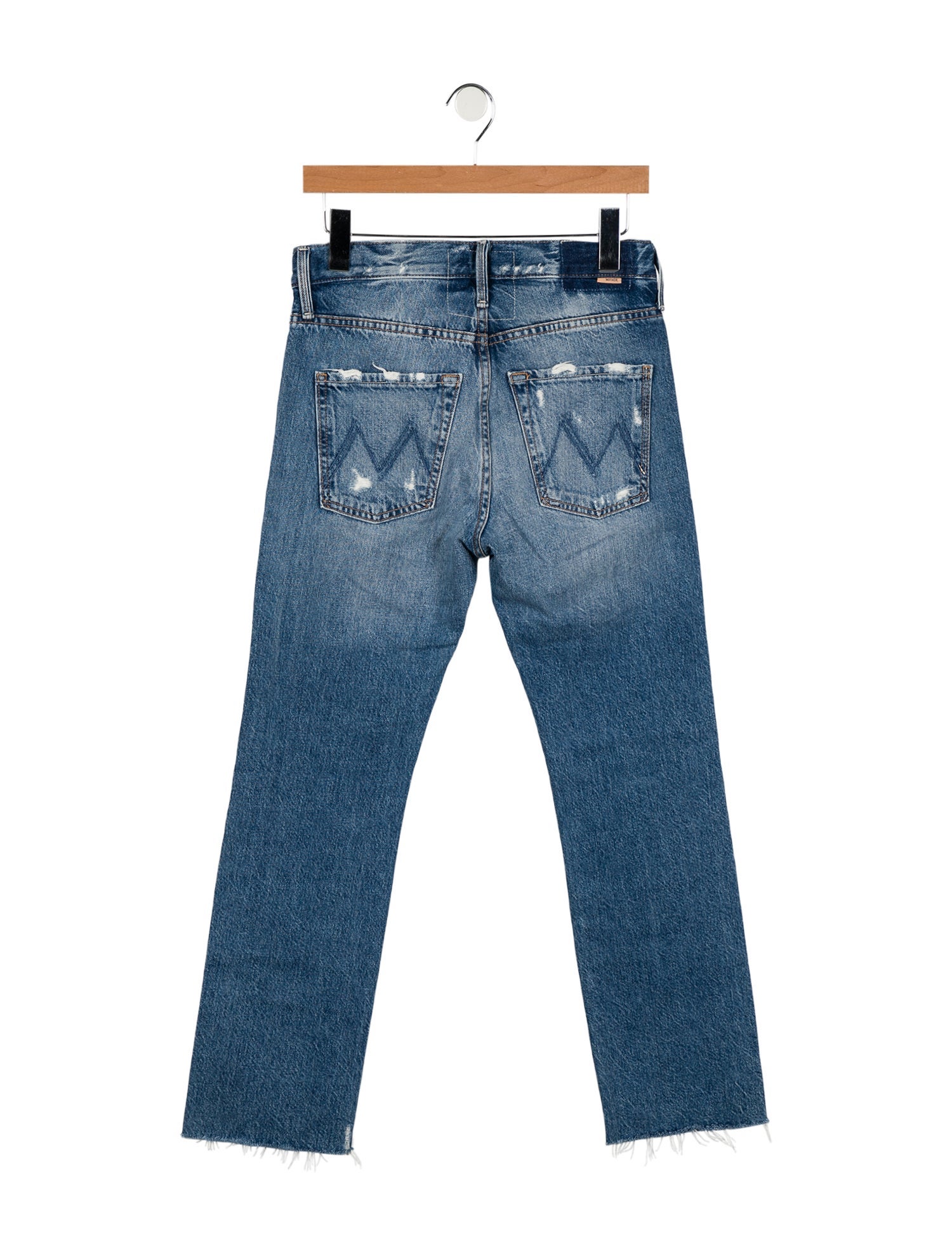 Mother Mid-Rise Straight Leg Jeans