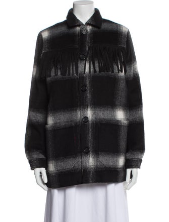 Mother Plaid Print Coat